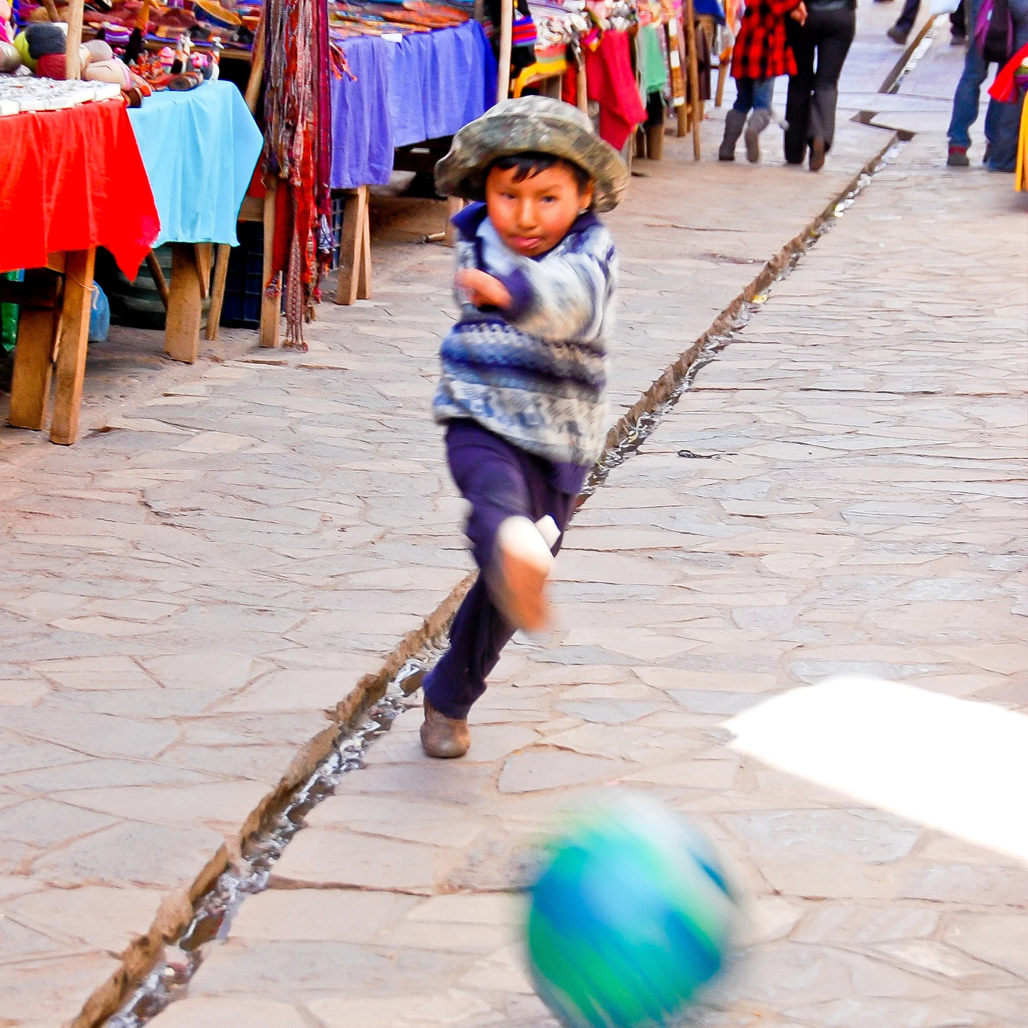 Market in Pisac, Peru, 2012