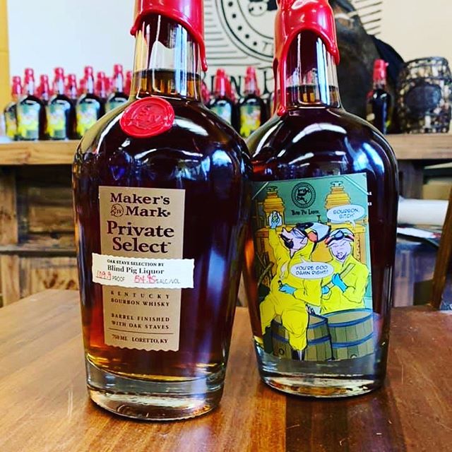 Happy National Bourbon Day, Pigs! Stop by today and get the perfect complement to your Bourbon Day celebrations: our hand-selected private barrel of Maker&rsquo;s Mark is in stock! While you&rsquo;re grabbing one for yourself, don&rsquo;t forget one 