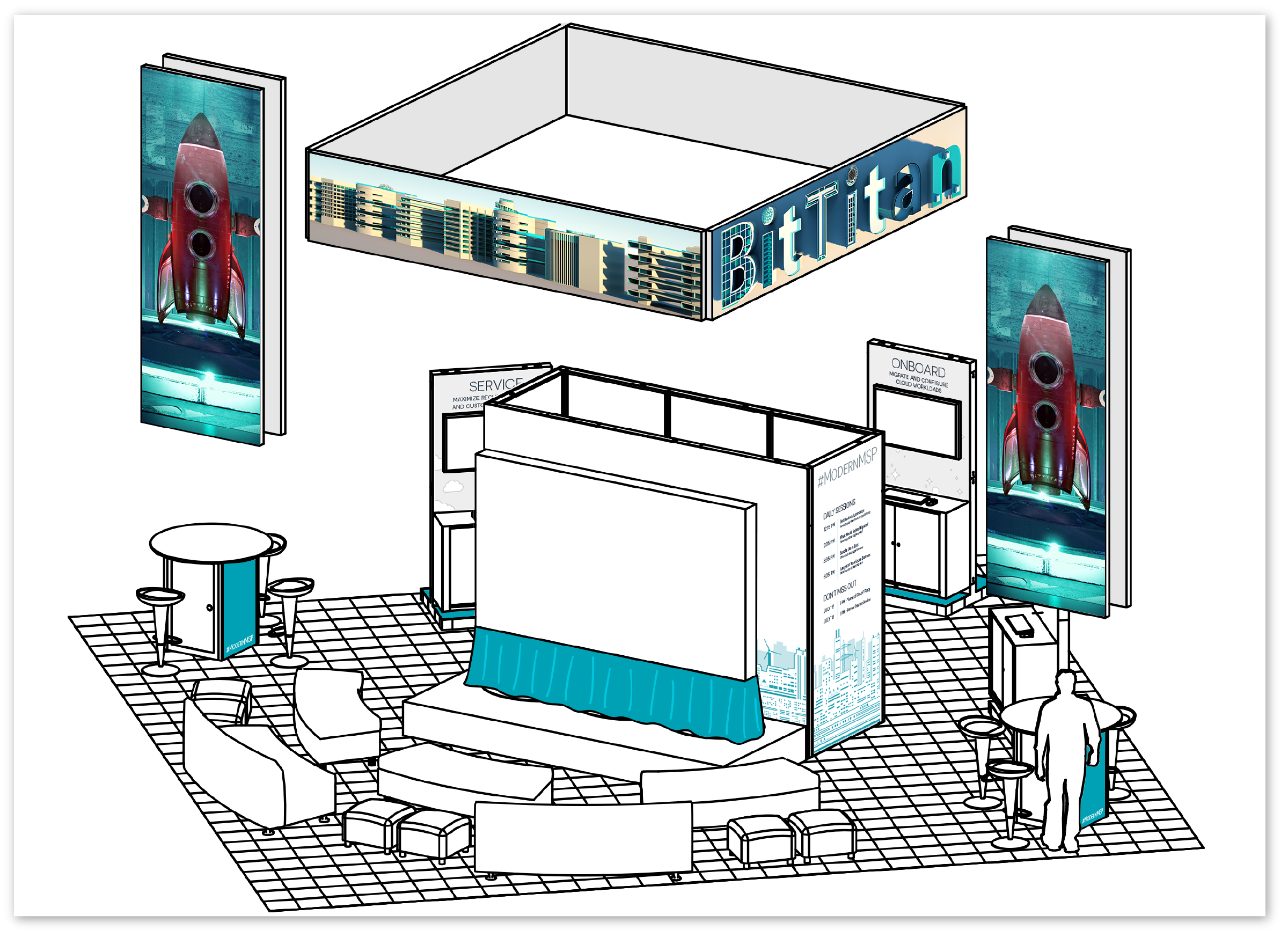 Mock ups presented to the CEO and Marketing team