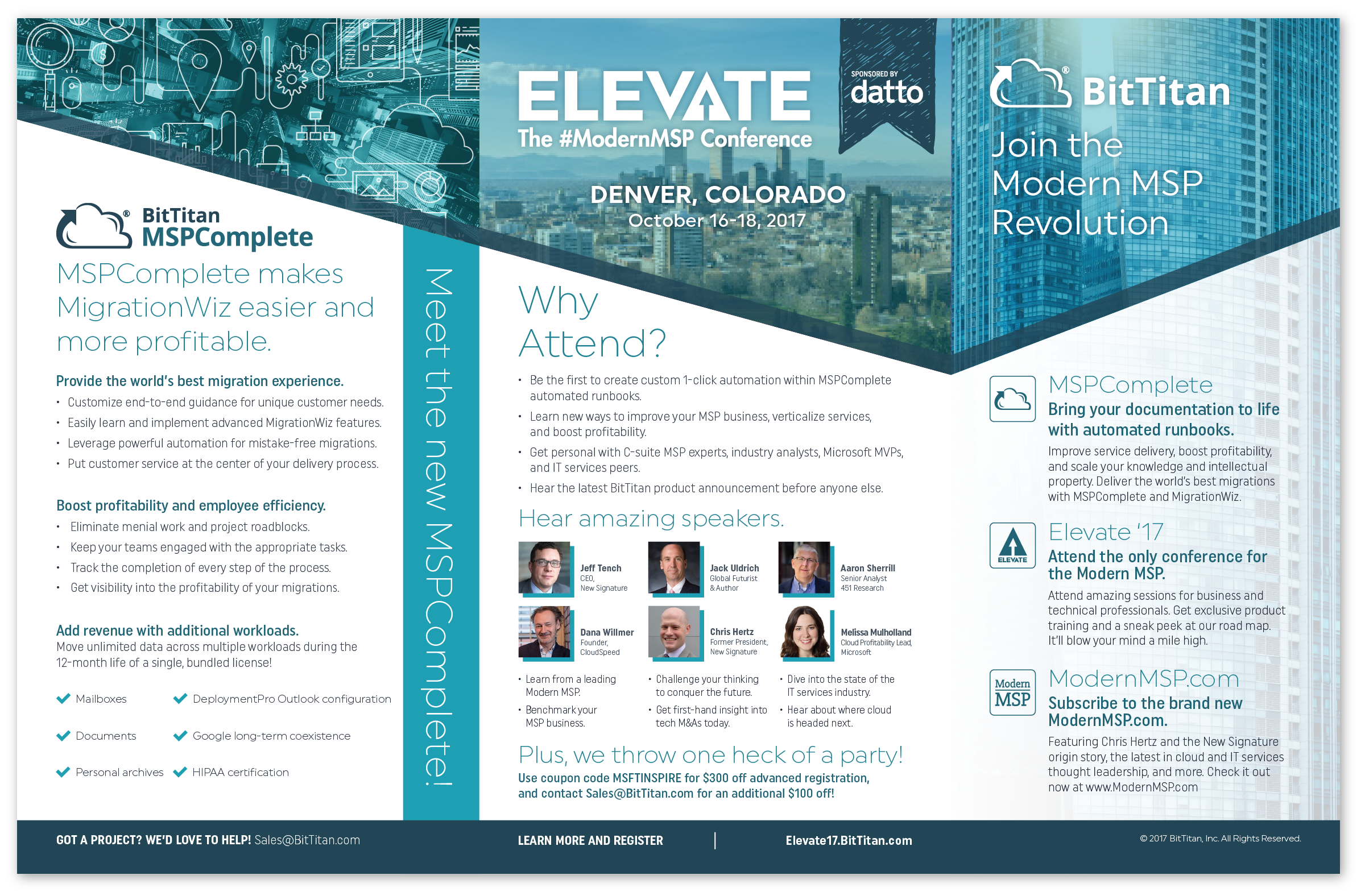 Brochure hand out
