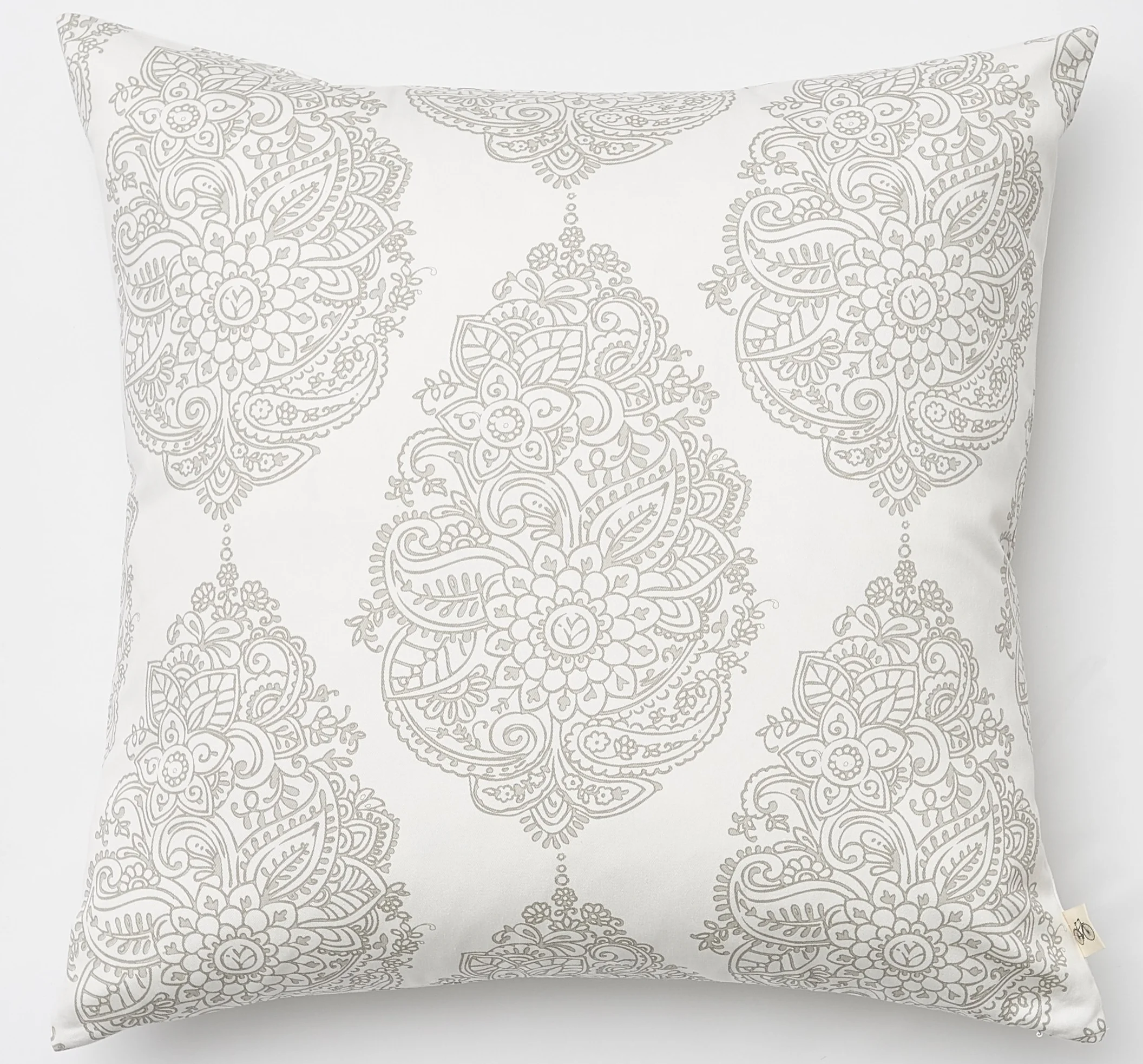 Printed Jaipur Large Teardrop on Cotton Twill Pillow