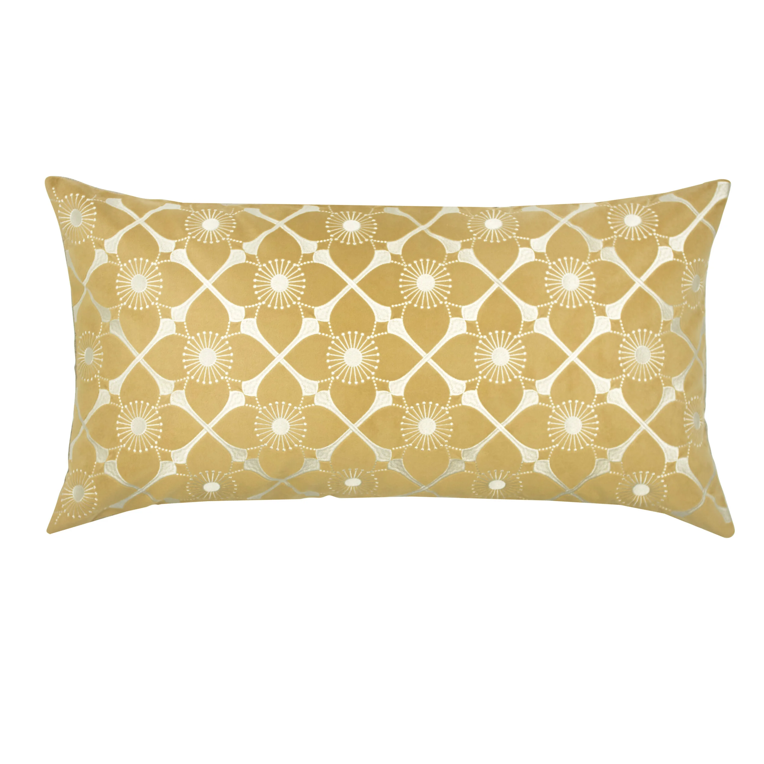 Daffodil Velvet Bolster Pillow