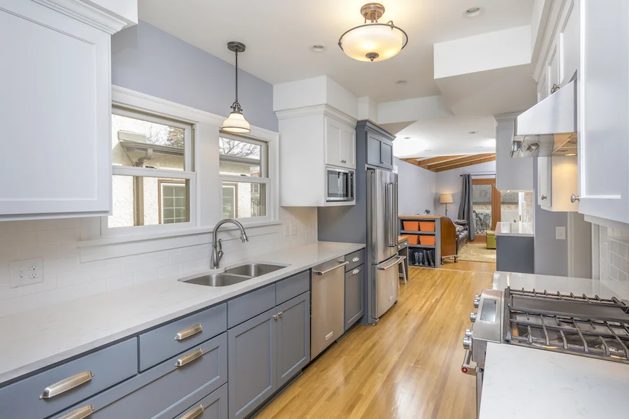 Design Build Metamorphosis - Slate Blue Kitchen Cabinets Design Build Metamorphosis - Slate Blue Kitchen Cabinets