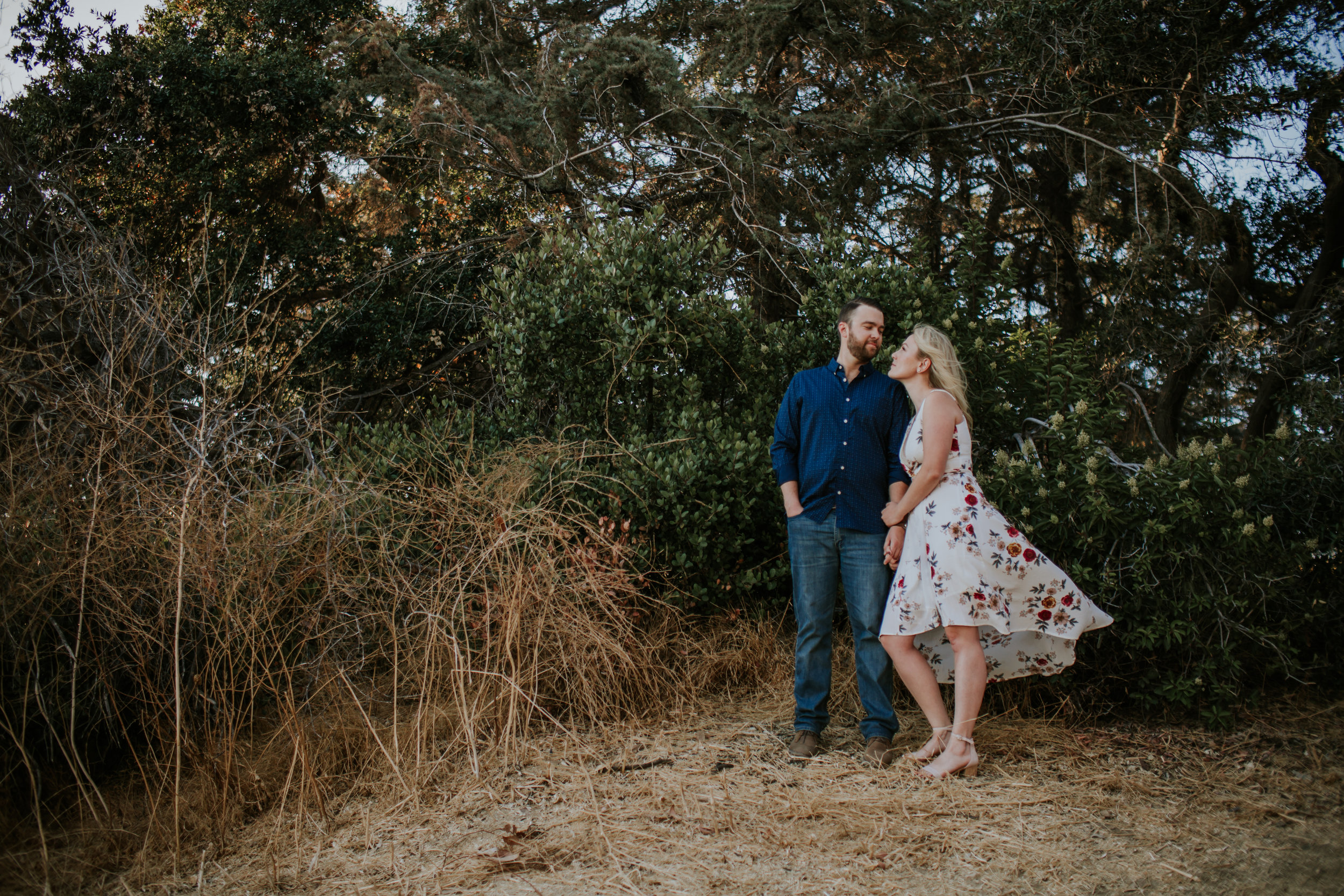 Adela and Scott Los Angeles sunset - woodsy engagement session-5.jpg