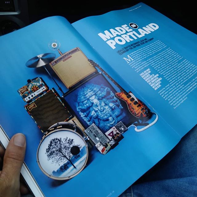 @vrtxmag dropping love for Portland made audio instruments. Our first amp amongst the party.