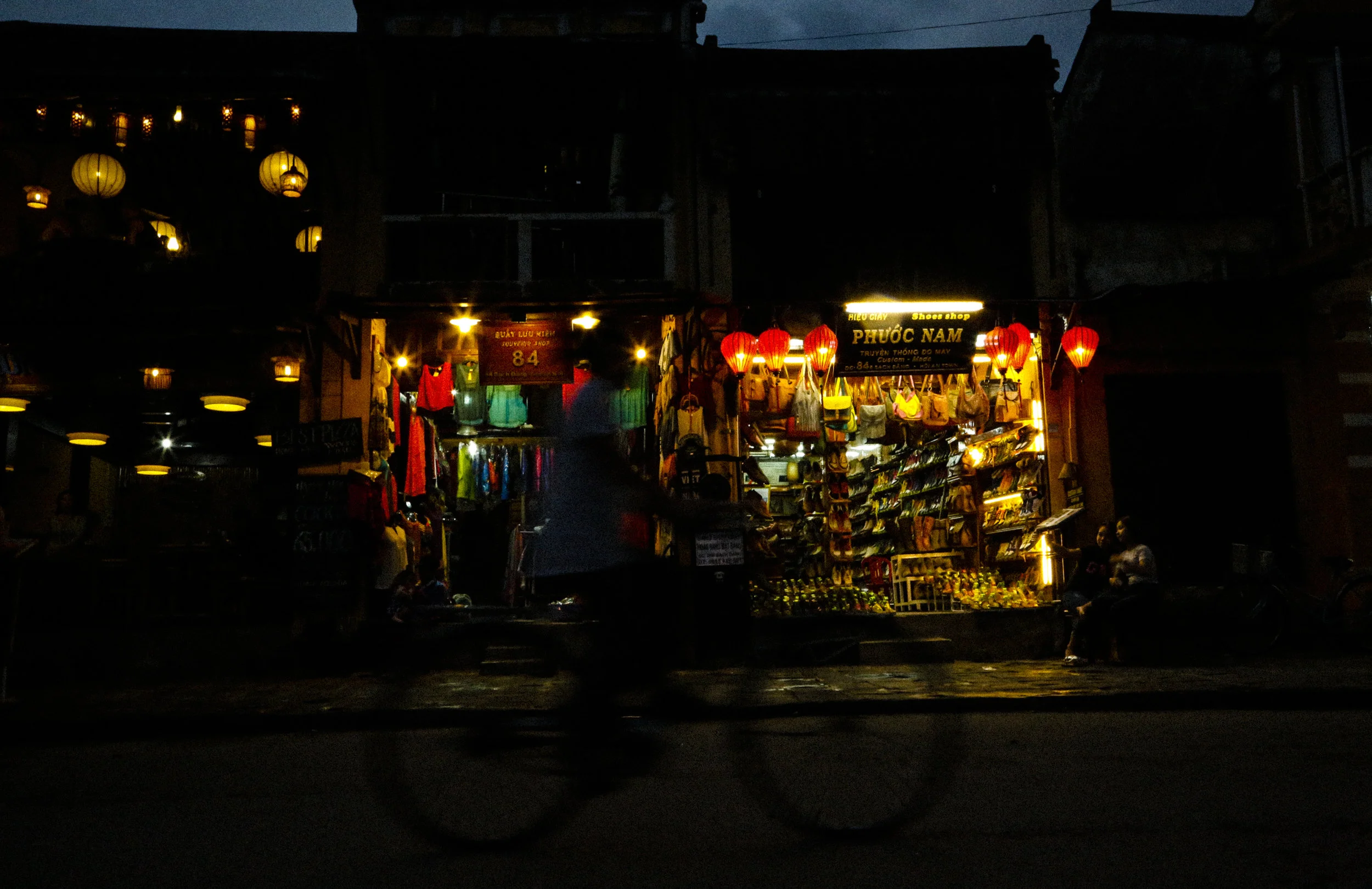  Cyclist late night in Hoi An, Vietnam
