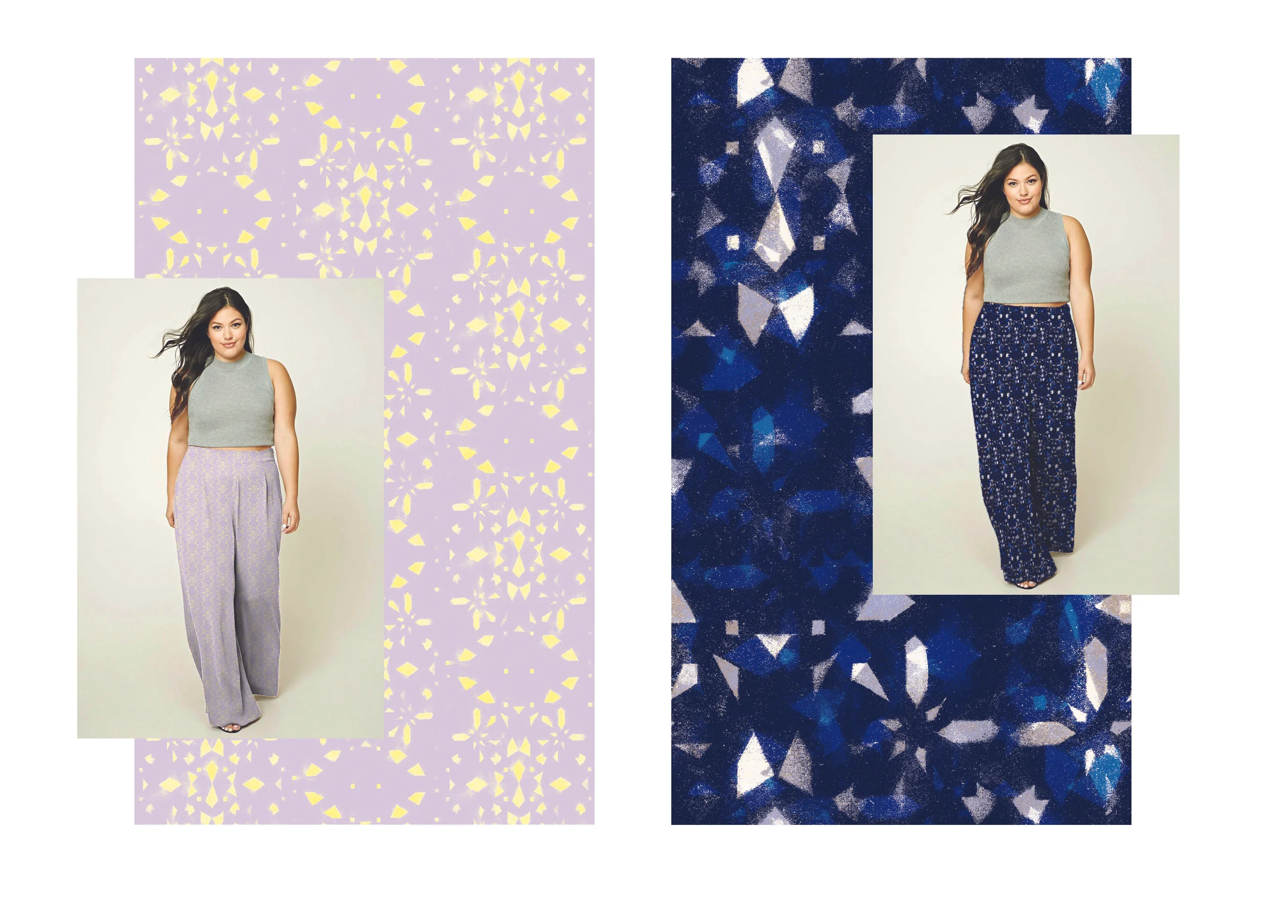 Pastel stenciled design Image credit: https://tinyurl.com/yatkg6aw