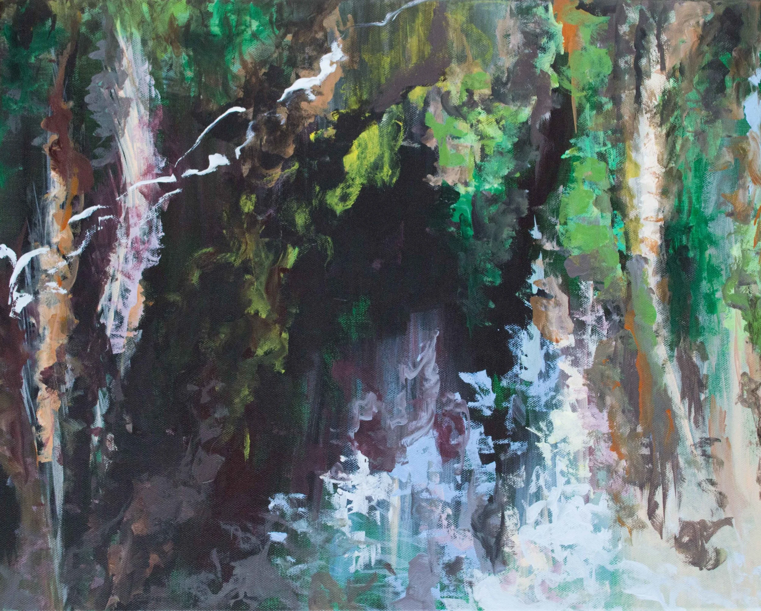 Acrylic on canvas, 16x20” 2018.