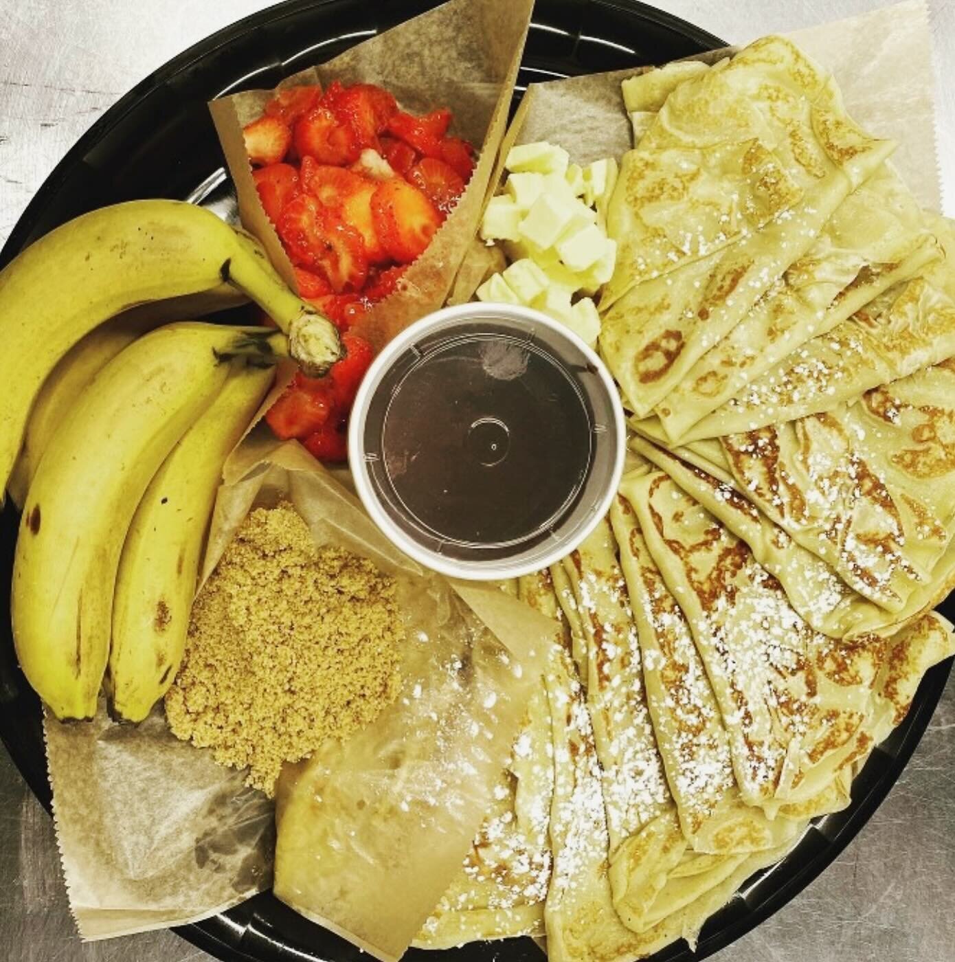 A Crepe platter for your next social function?? Yes please! Did you know Perk offers catering?
1. Hassle free- you can order online!
2. You can order well in advance, or with just two hours notice
3. Everything is aways fresh and delicious
4. We can 