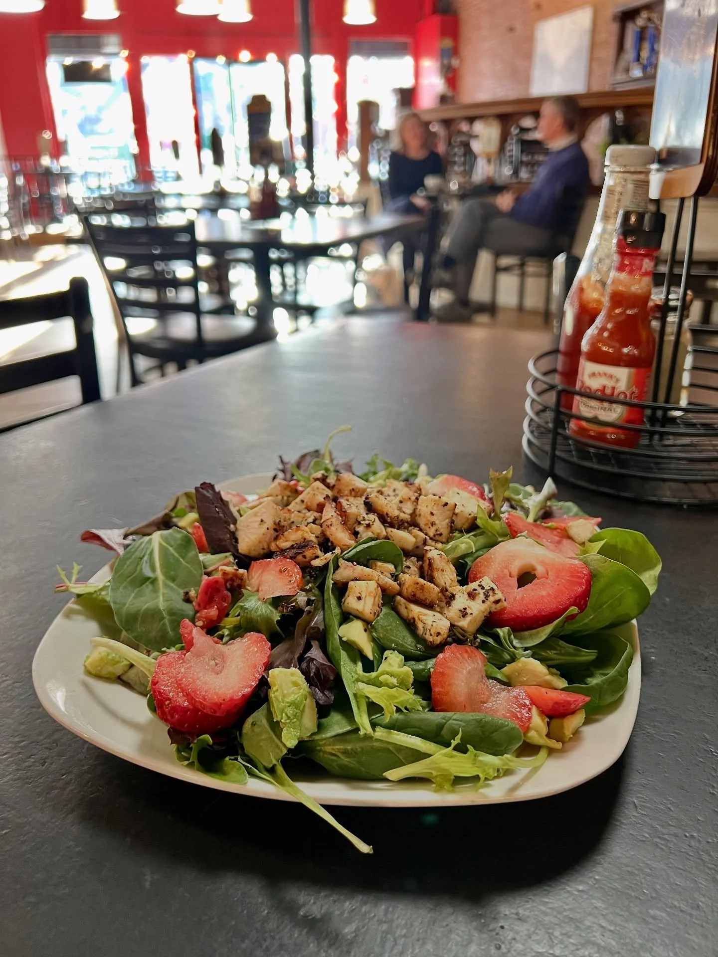 Our Chicken, Avocado, Strawberry Salad is the perfect blend of sweet and savory 🍓🥑 

#ctfoodie #cteats #ctbites #connecticutrestaurants #ctrestaurants #ctfoodlovers #ctfoodies #middletownct