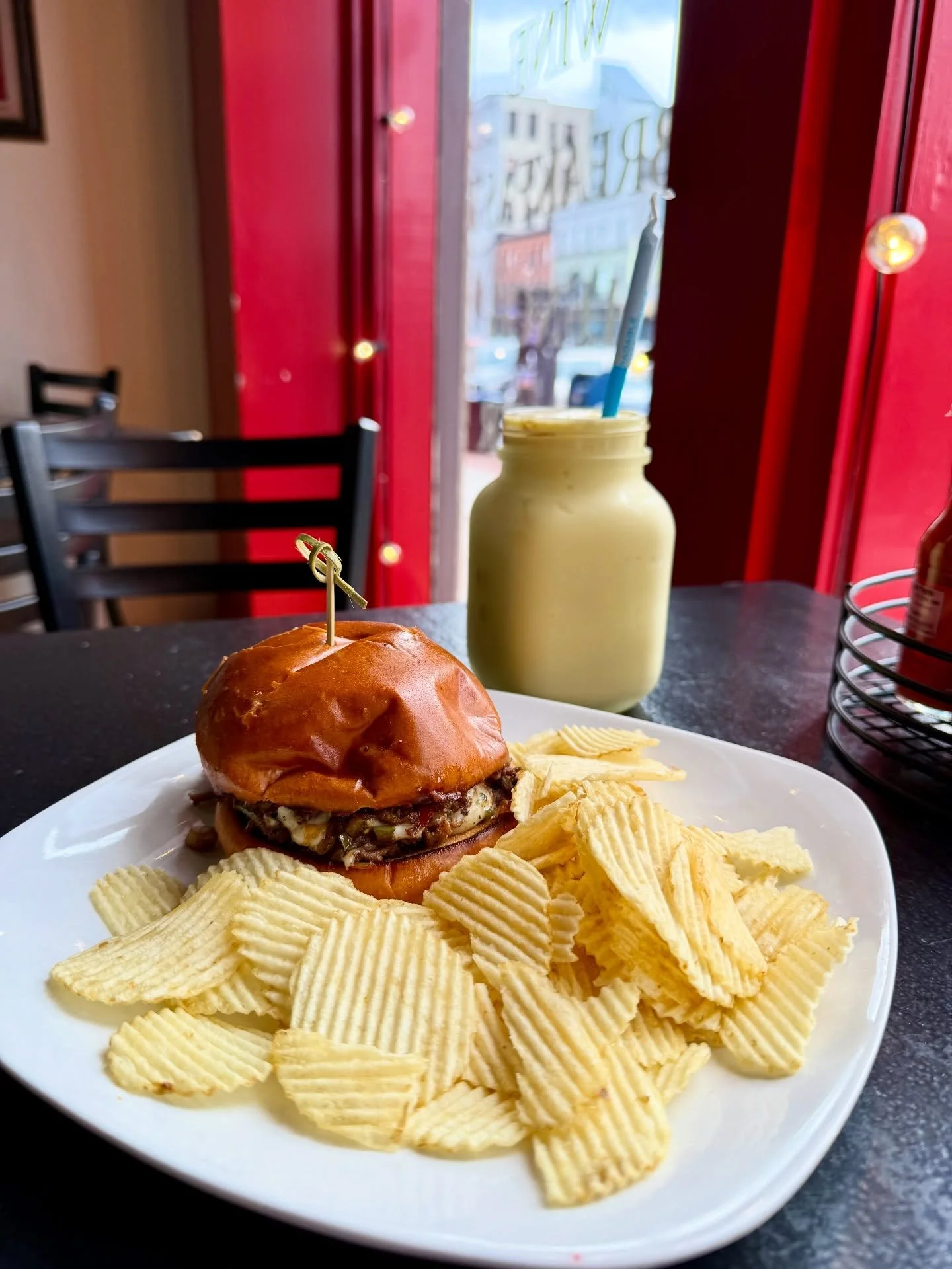 Philly sandwich 🍽️ Pulled angus steak on a brioche roll with american cheese, peppers, onions and mushrooms. 

#ctfoodie #cteats #ctbites #connecticutfoodie #middletownct