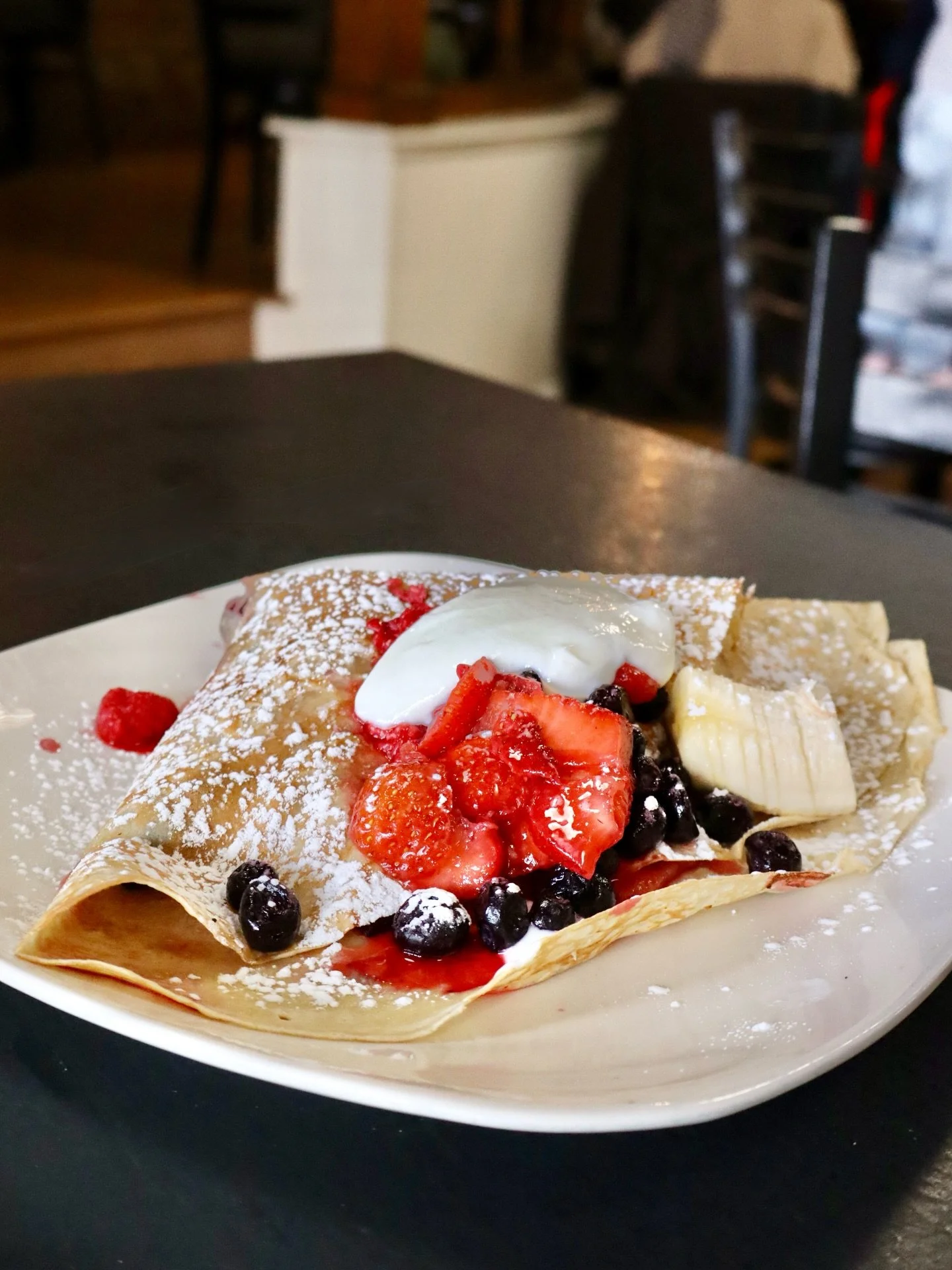 The Amazing Grace 🍓 Our sweet crepe filled with yogurt, raspberries, blueberries, strawberries and bananas! 

#ctfoodie #cteats #middletownct #ctbites #connecticutfoodie connecticut restaurants