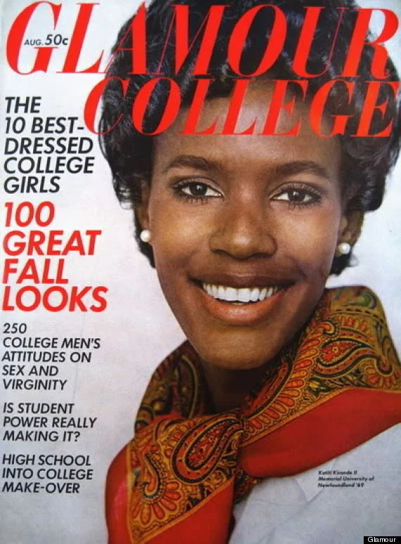 Katiti Karonde was the first black model to appear on the cover of Glamour magazine. 