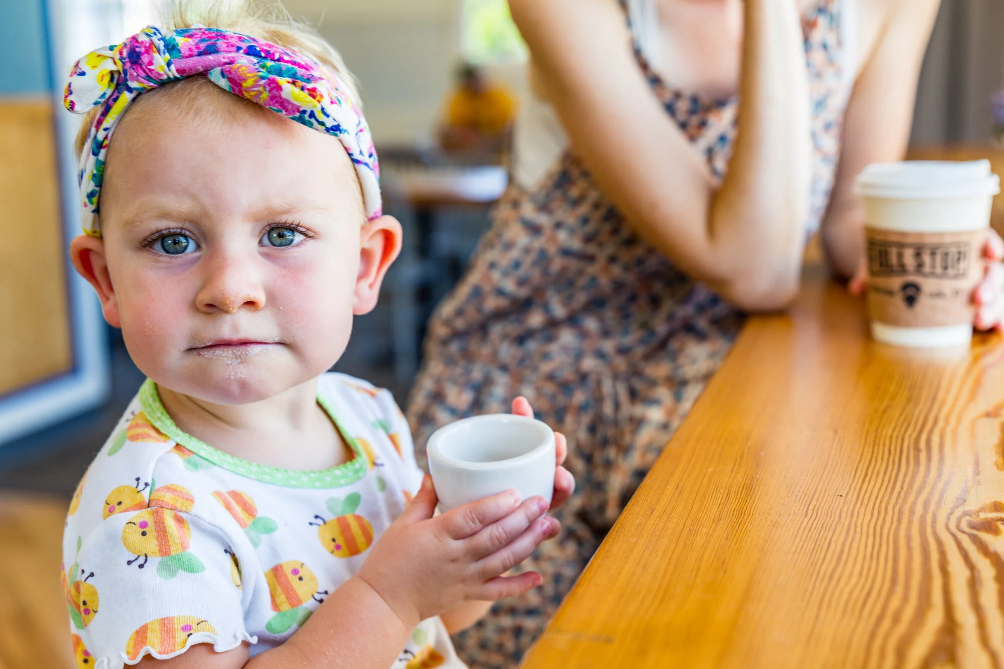 Full Stop Station Coffee and babies