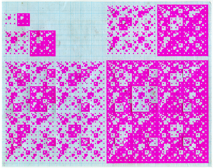 Untitled, c. 2000, ink on graph paper, 7.5 x 10.8 in., 19 x 27.5 cm