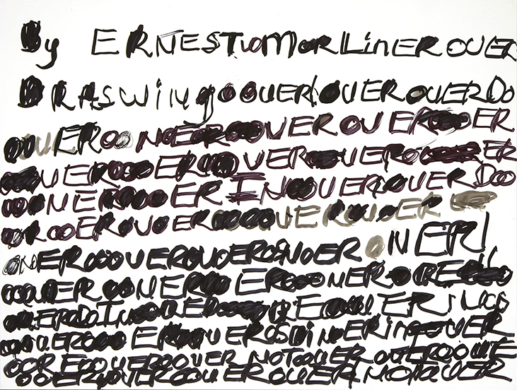 Marker on panel, 2015