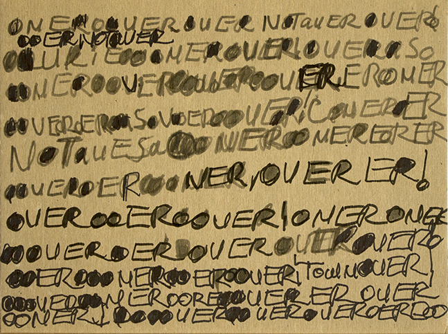 Marker on Cardboard, 2015