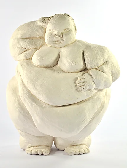 Not titled (standing nude) , ceramic, 200mm x 220mm x 140mm