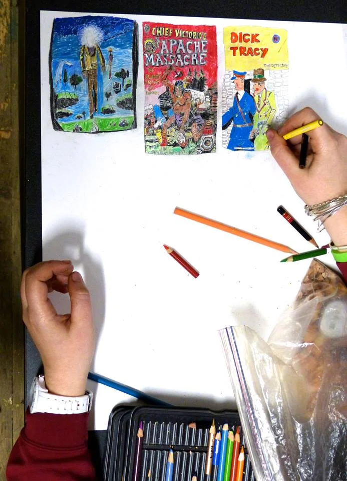 Nicole Appel working in the Pure Vision Arts studio in New York