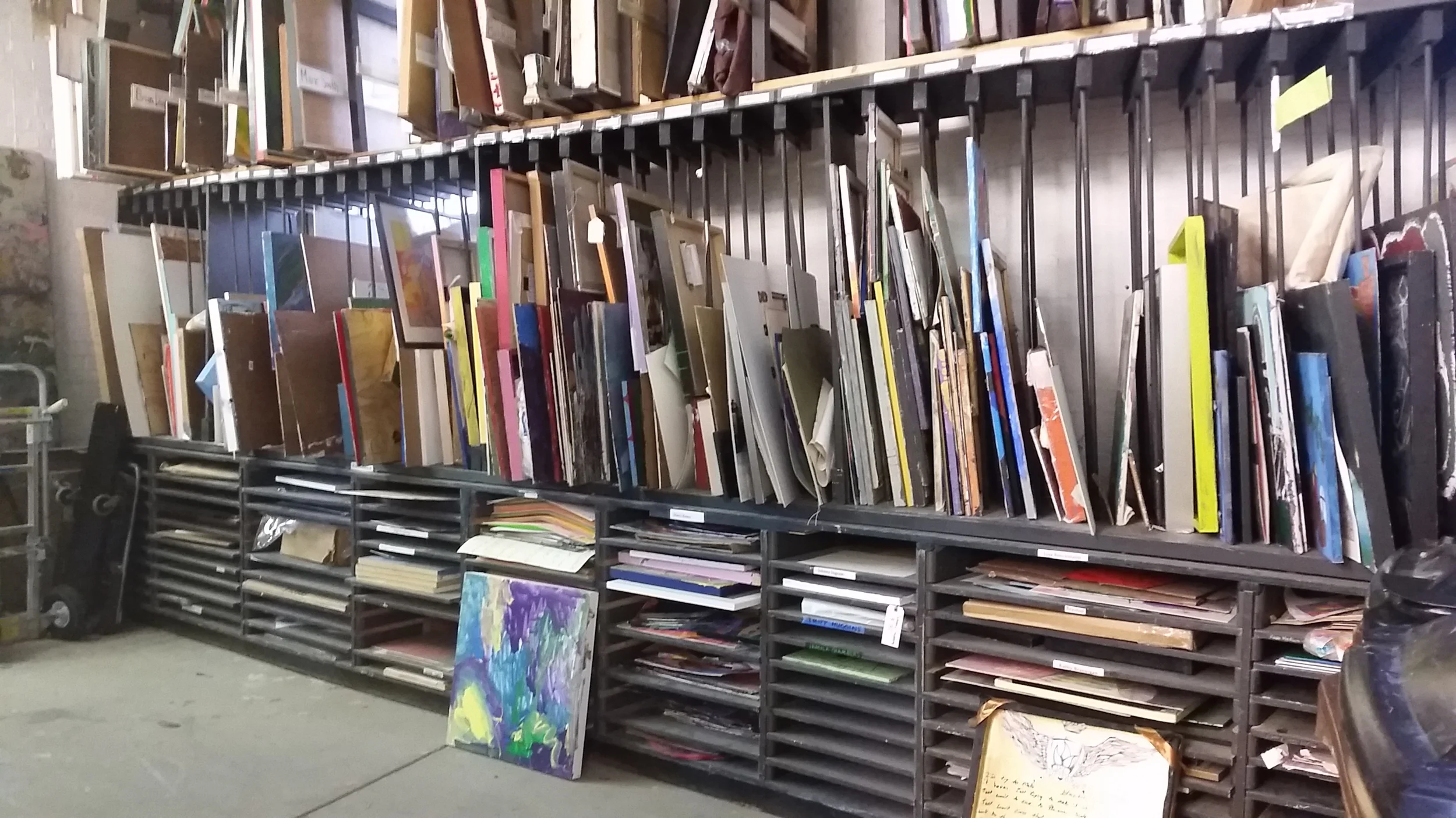 a portion of the inventory stored at the Northside Studio.