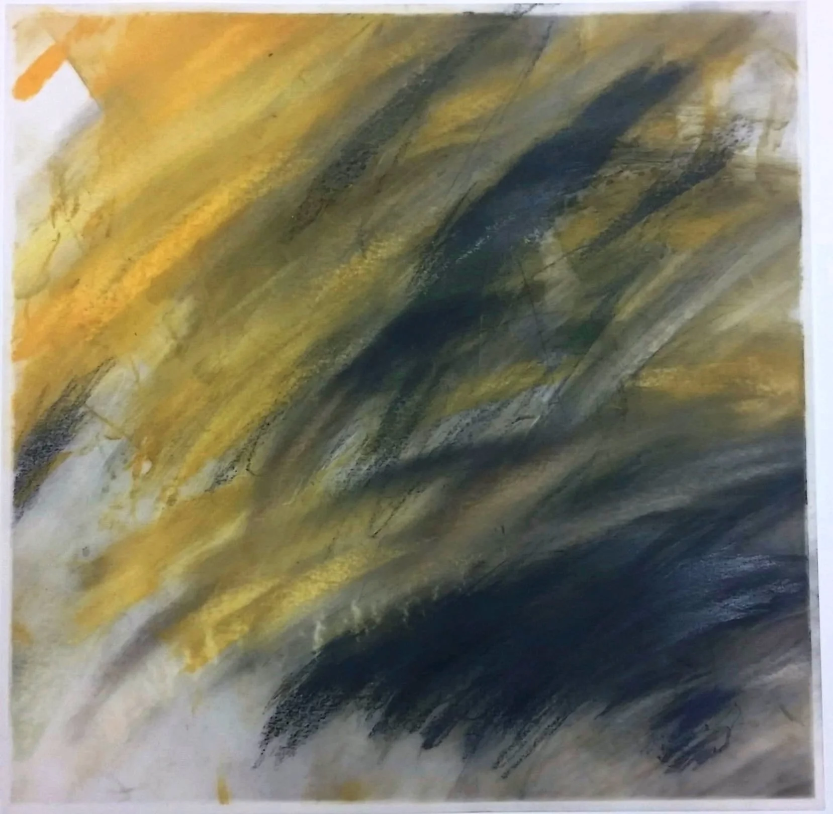 Mike Godkin, Transportation: boat, plane, car , chalk pastel on vellum, 12" x 12", 2015