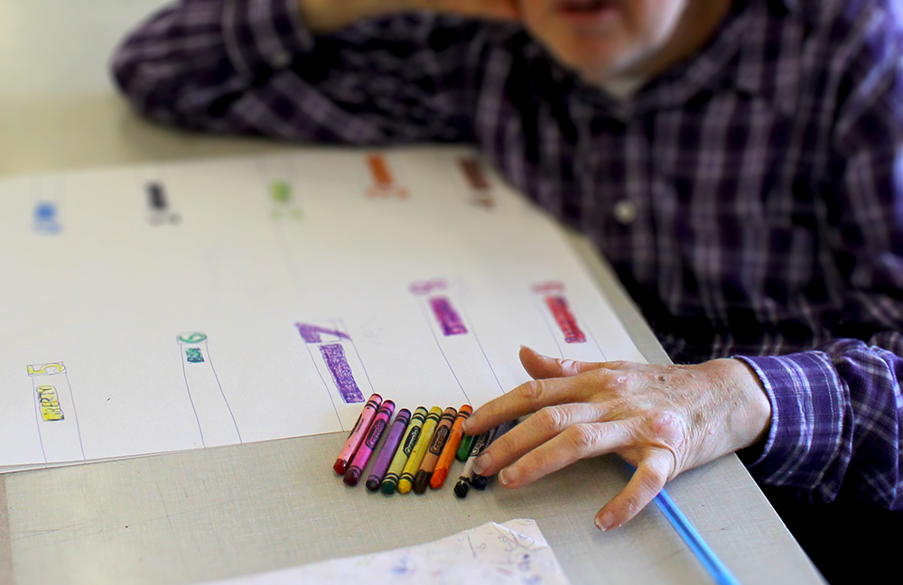 Roger Swike's ten crayons