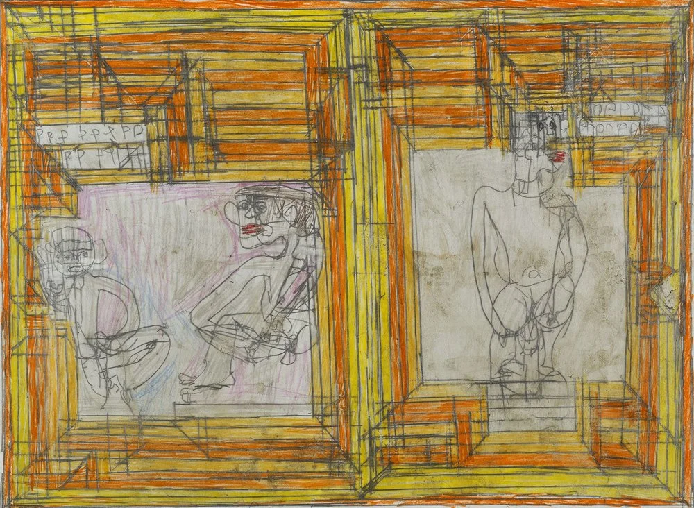 Josef Hofer, Untitled, 2007, pencil and colored pencil on paper, 17.32 x 23.62 inches