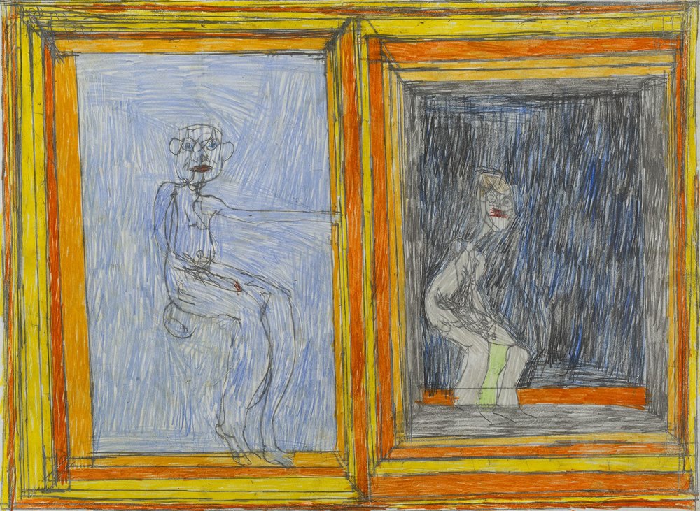 Josef Hofer, Untitled , 2005, Graphite and colored pencil on paper, 17.32 x 23.62 inches