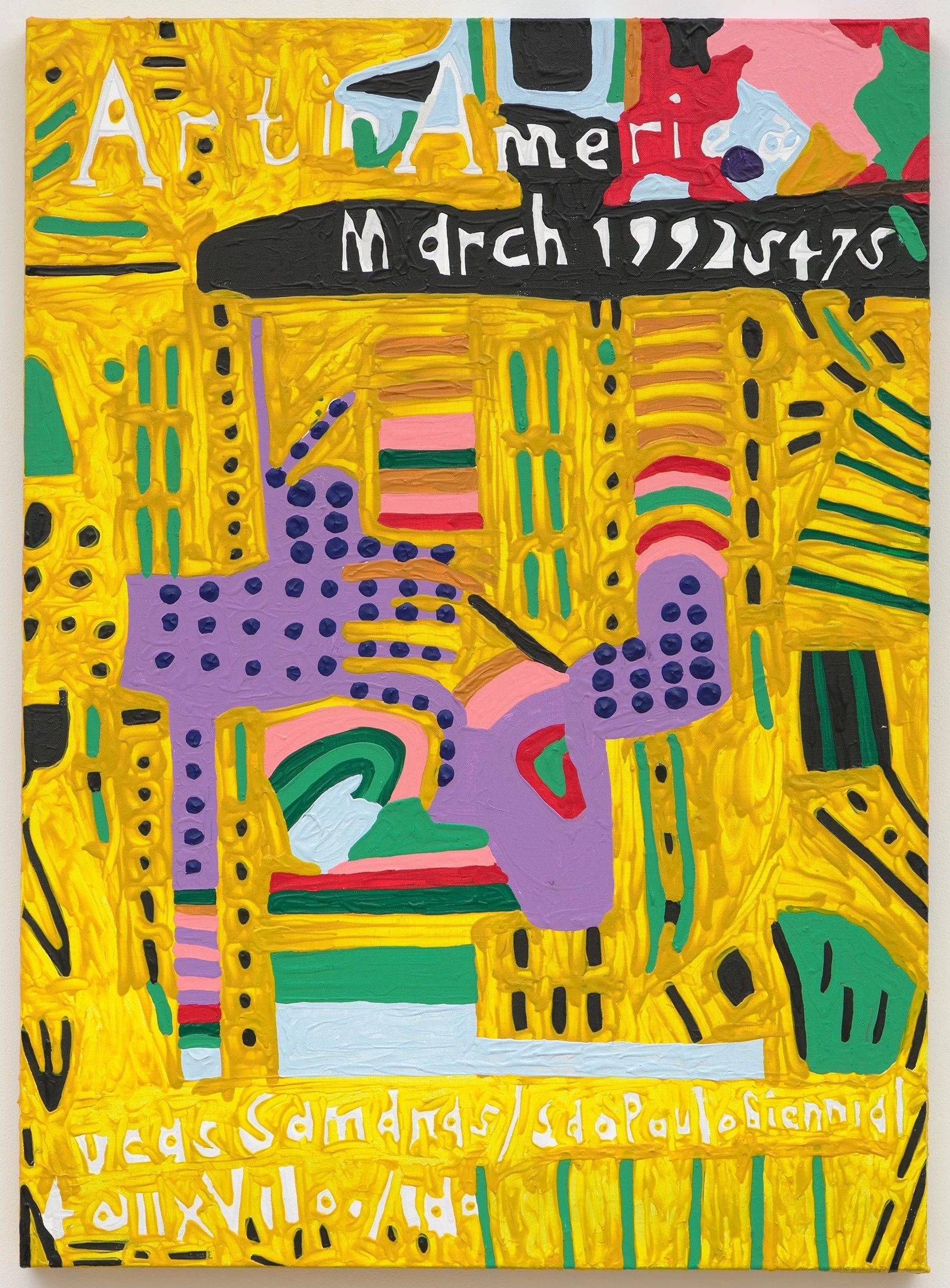 Marlon Mullen, Untitled , 2018, acrylic on linen, 36 x 24 inches