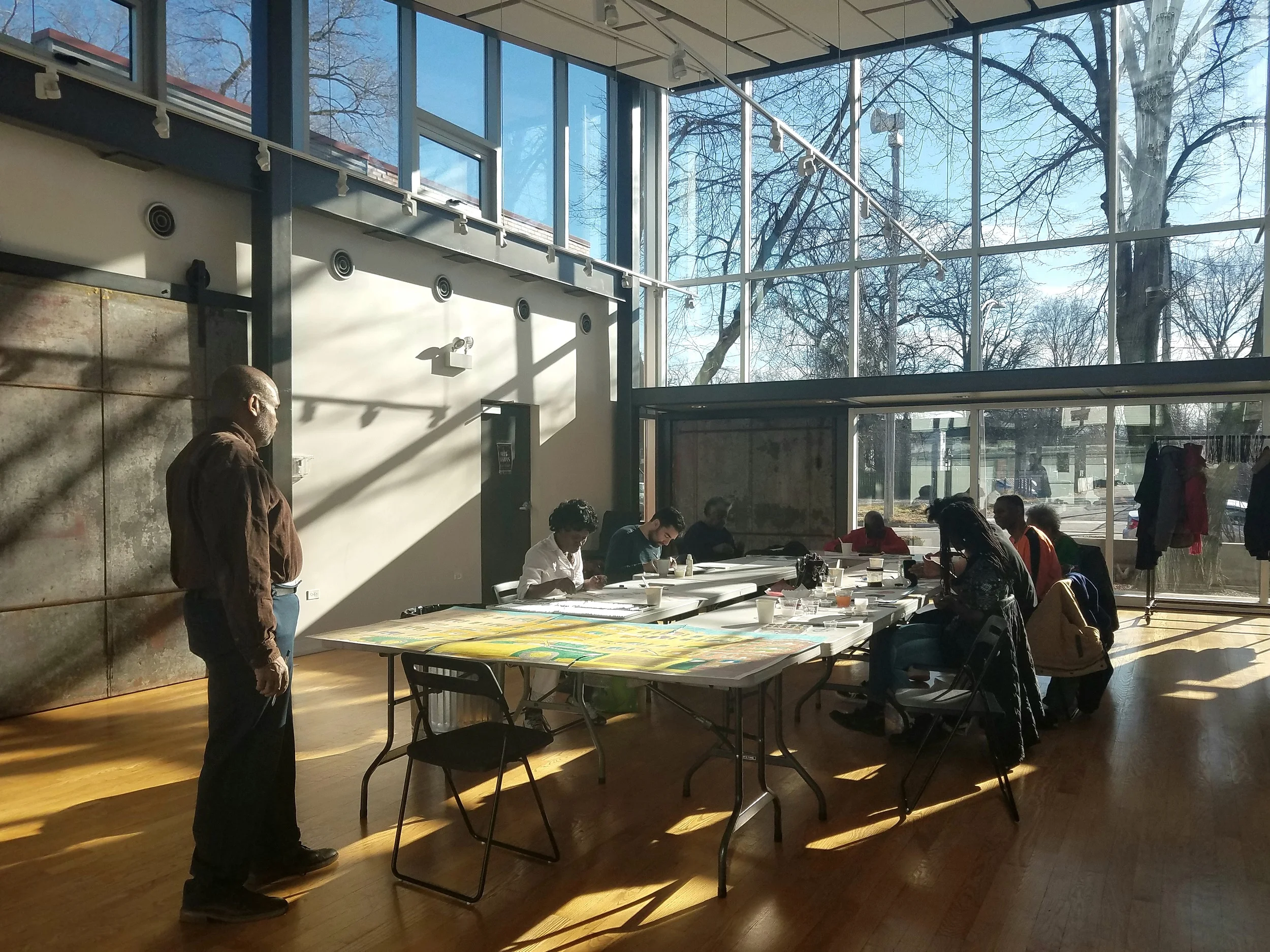 Visual Art Open Studio session at the Dorchester Art + Housing Collaborative