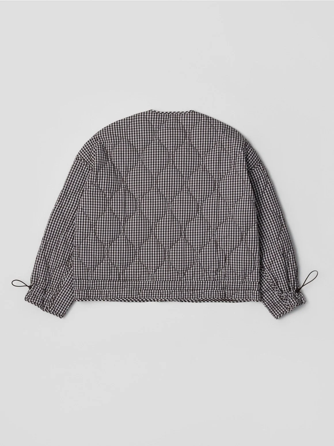The Rochelle Quilted Jacket Chocolate Gingham