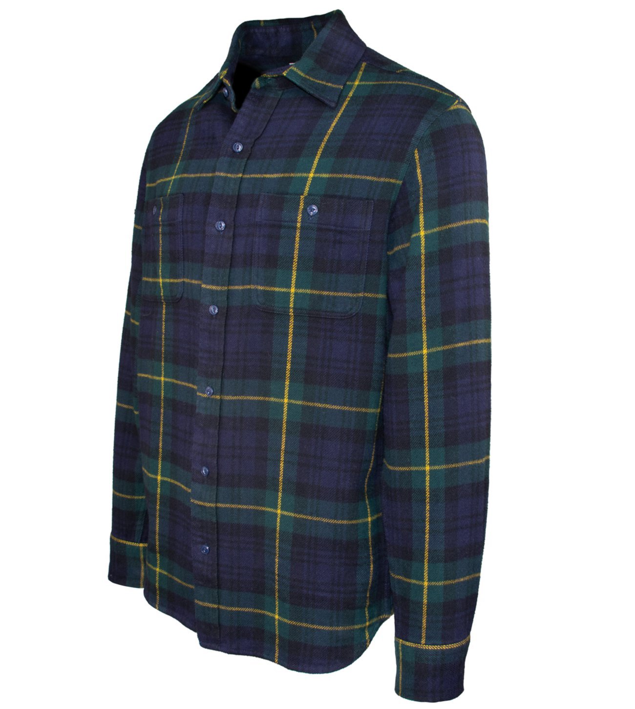Schott Plaid Cotton Flannel Black Watch