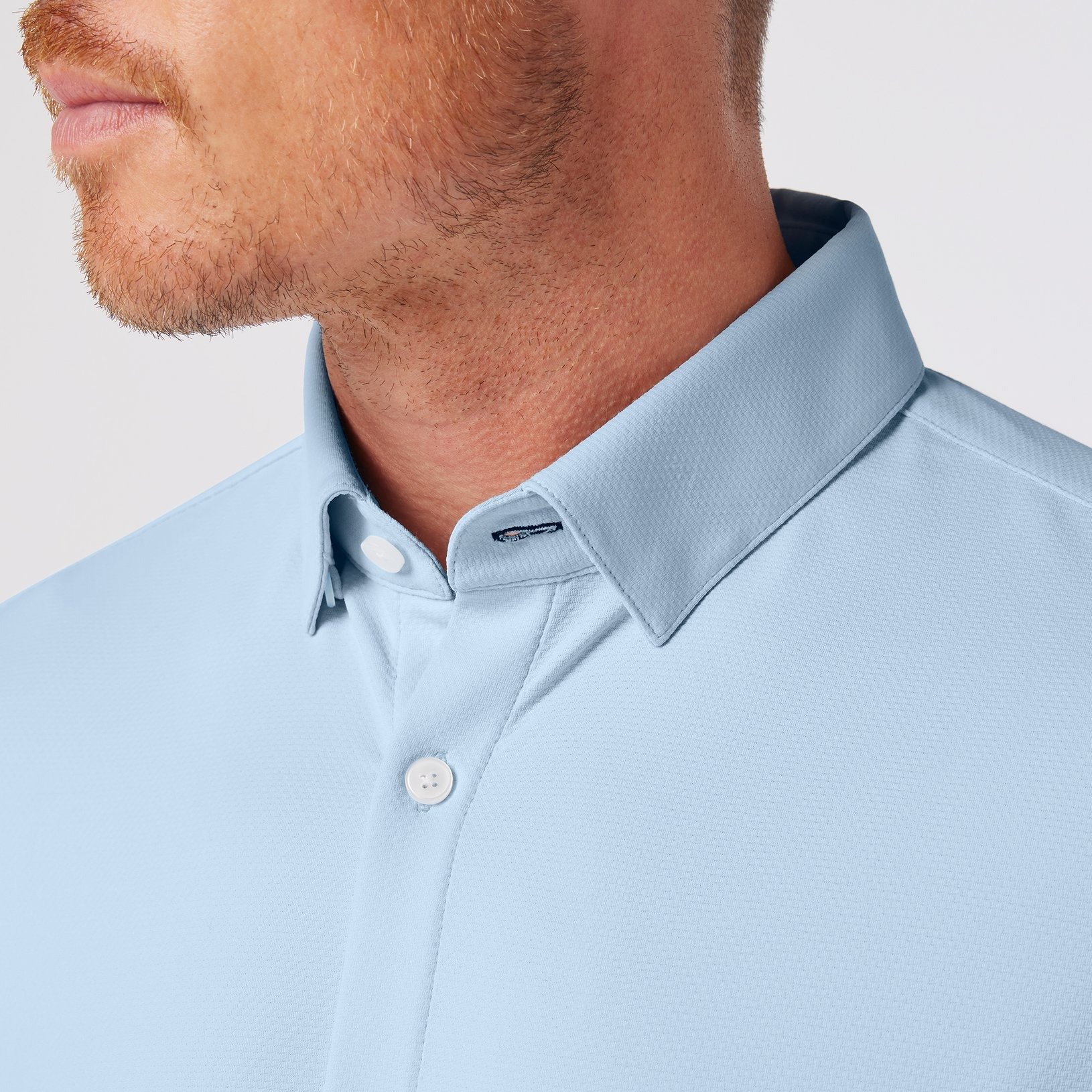 cyan dress shirt Hisdern Cyan Blue Stretch Dress Shirt for Corporate Workwear 2XL