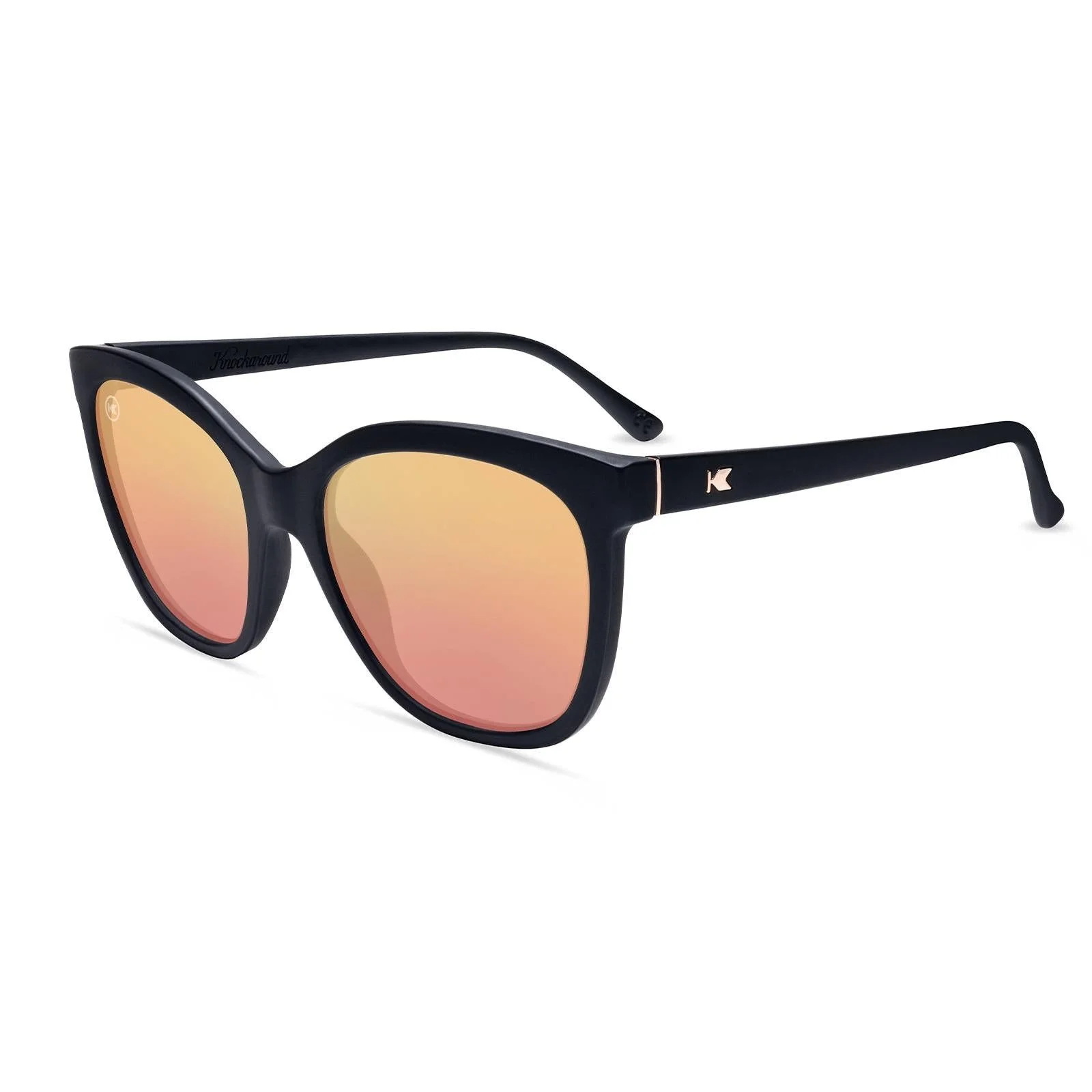 Knockaround Deja Views Matte Black/Rose Gold Lens