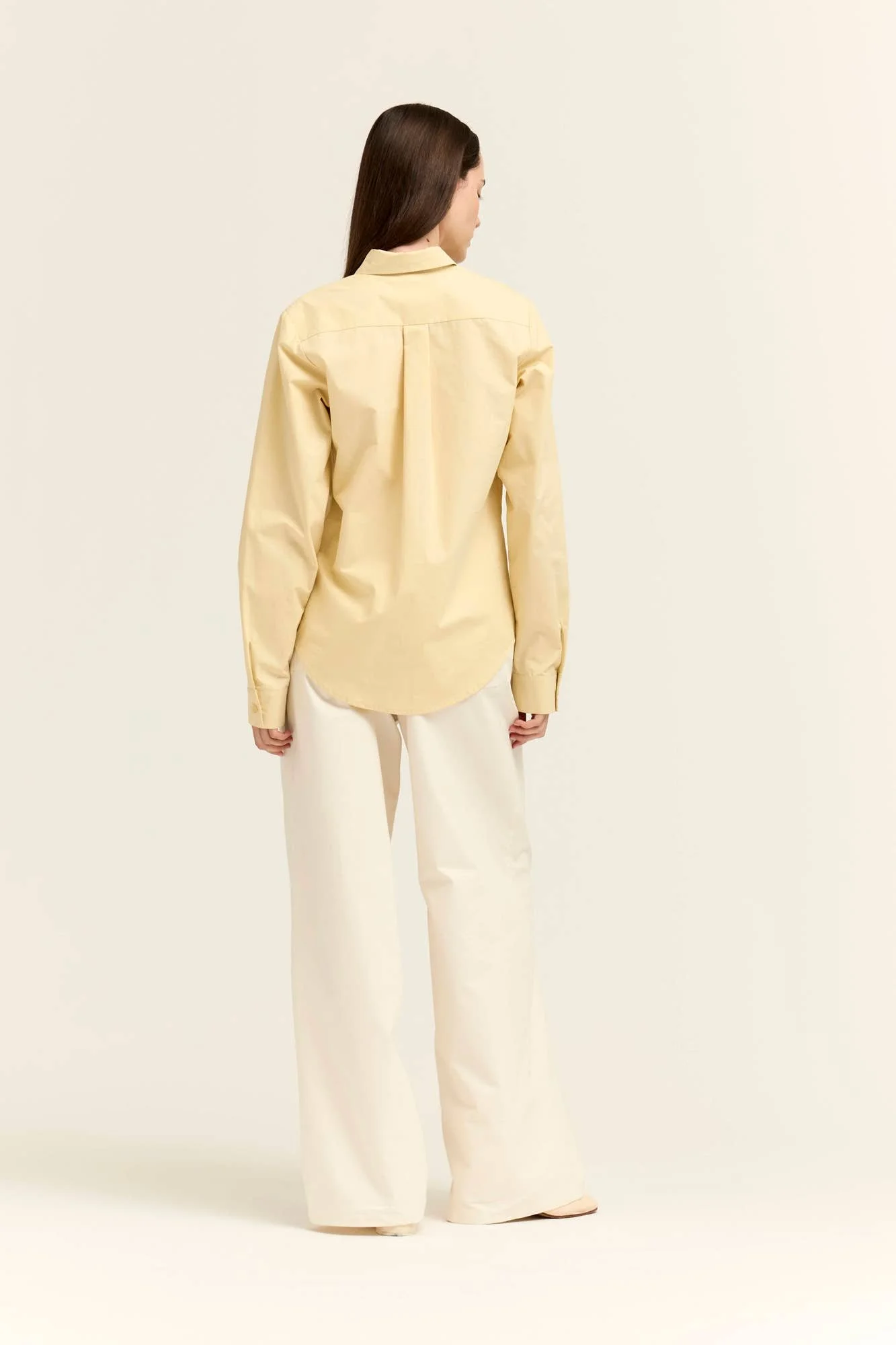 Classic Poplin Button Down Butter Yellow