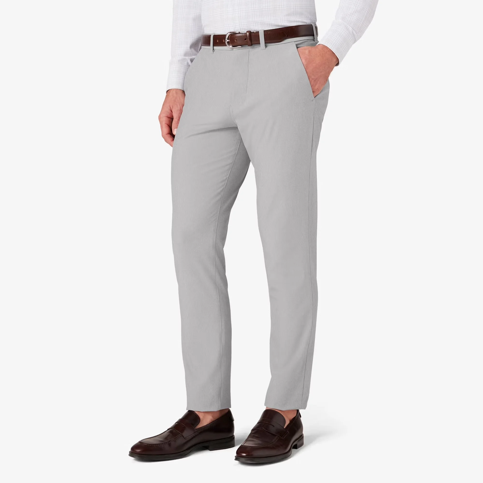 Mizzen + Main Helmsman Chino Pant Silver Filigree Heather
