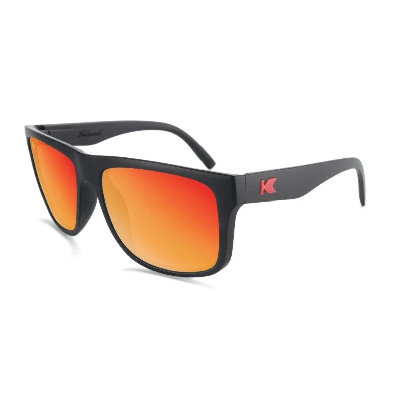 Knockaround Torrey Pines Matte Black/Red Sunset Lens
