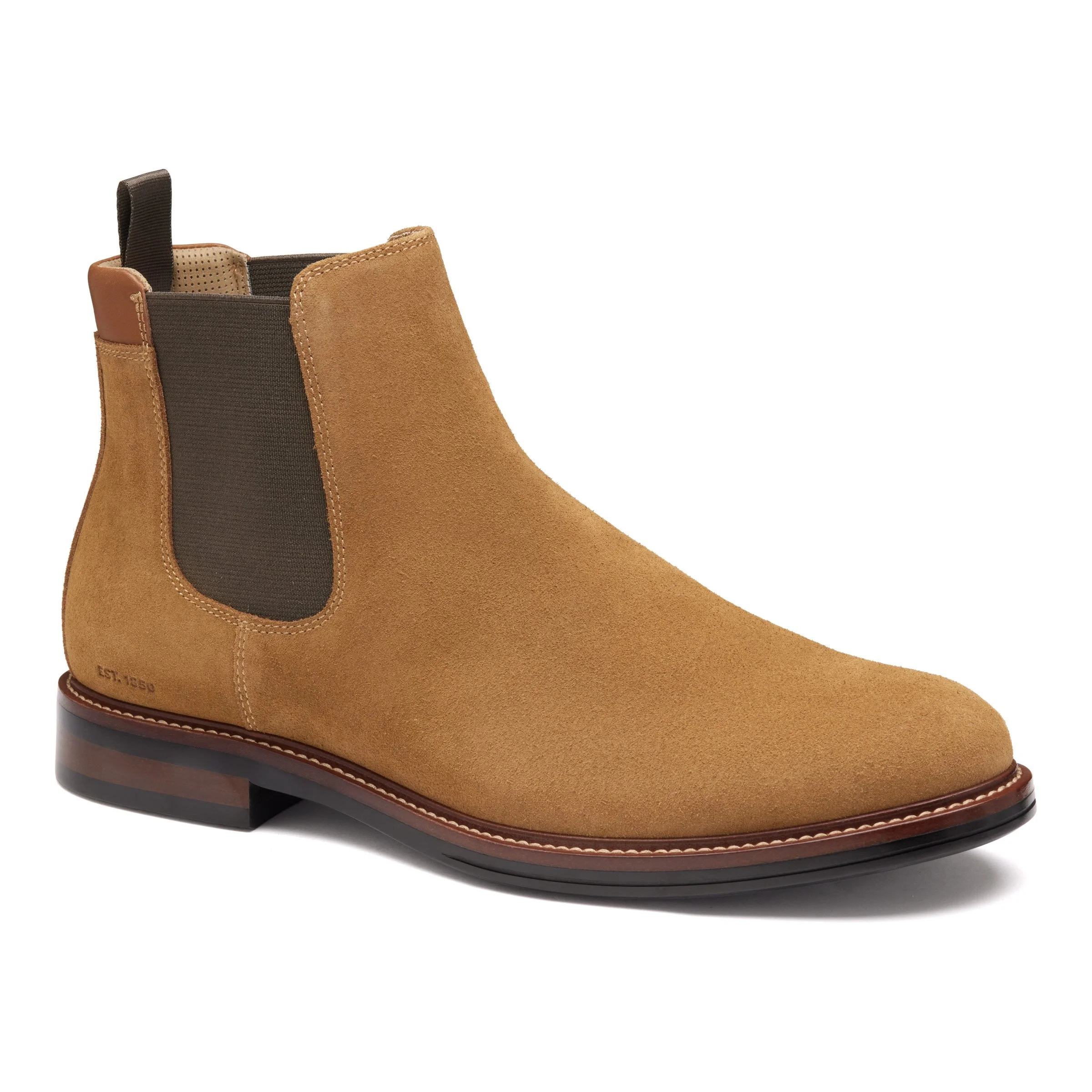 Johnston & Murphy XC+ Durham Chelsea Boot Snuff Waterproof Waxed Suede