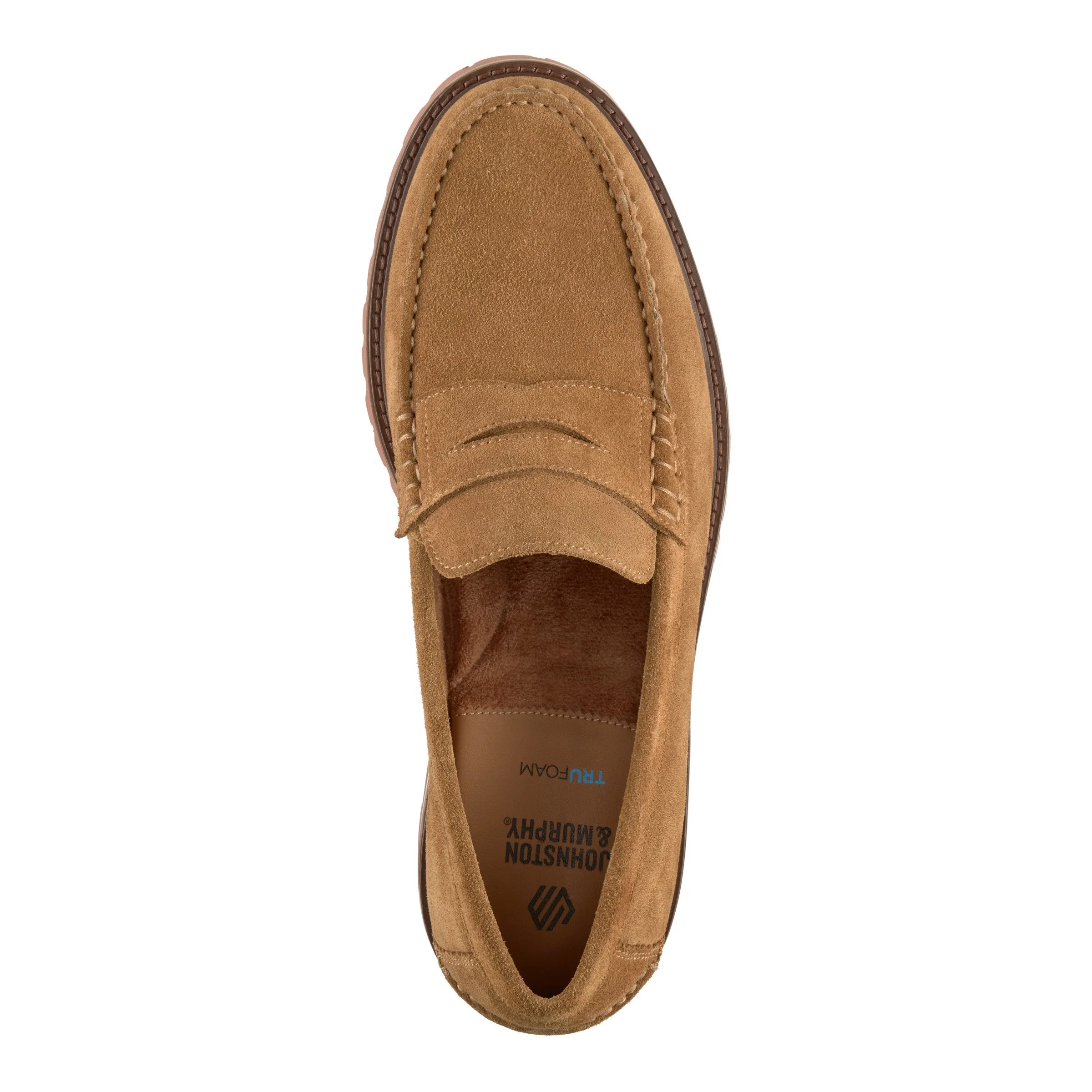 Johnston & Murphy Collier Penny Loafer Snuff Suede