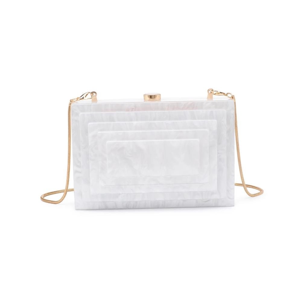 Molly Acrylic Evening Bag White