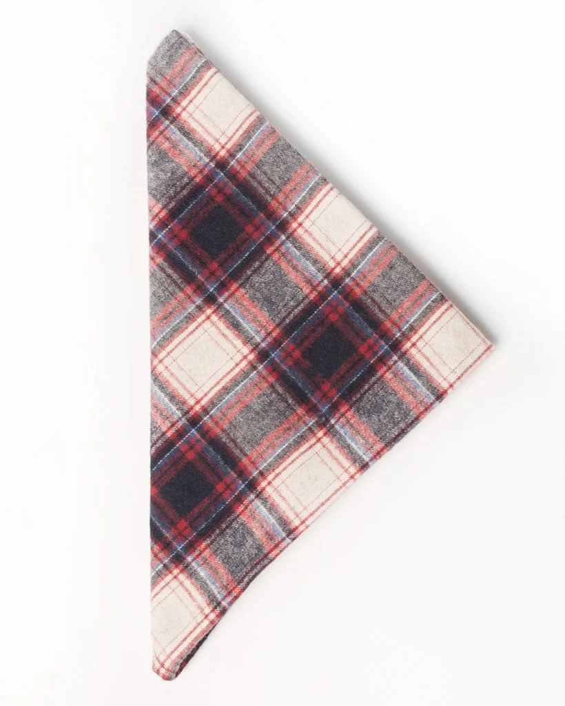 18 Waits Bandana Vintage Red Plaid
