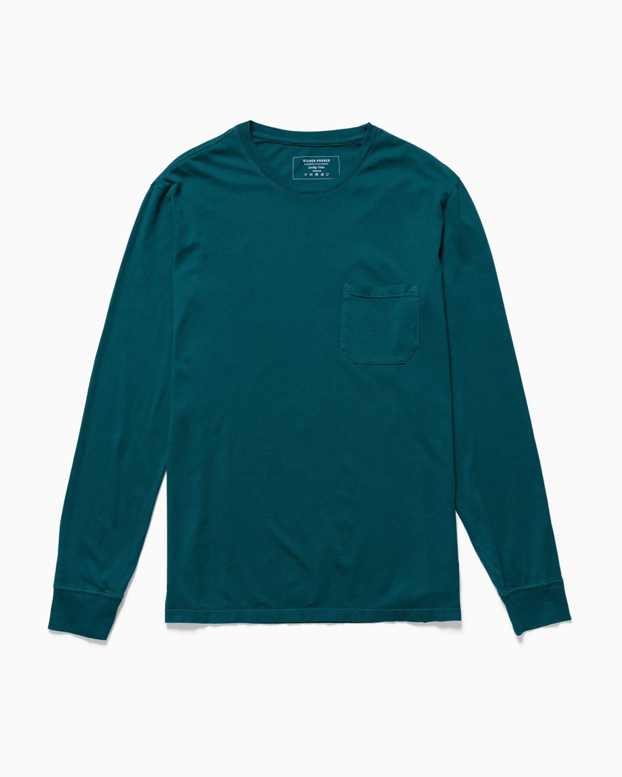 Richer Poorer Long Sleeve Crew Green
