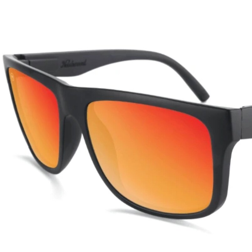 Knockaround Torrey Pines Matte Black / Red Sunset Lens