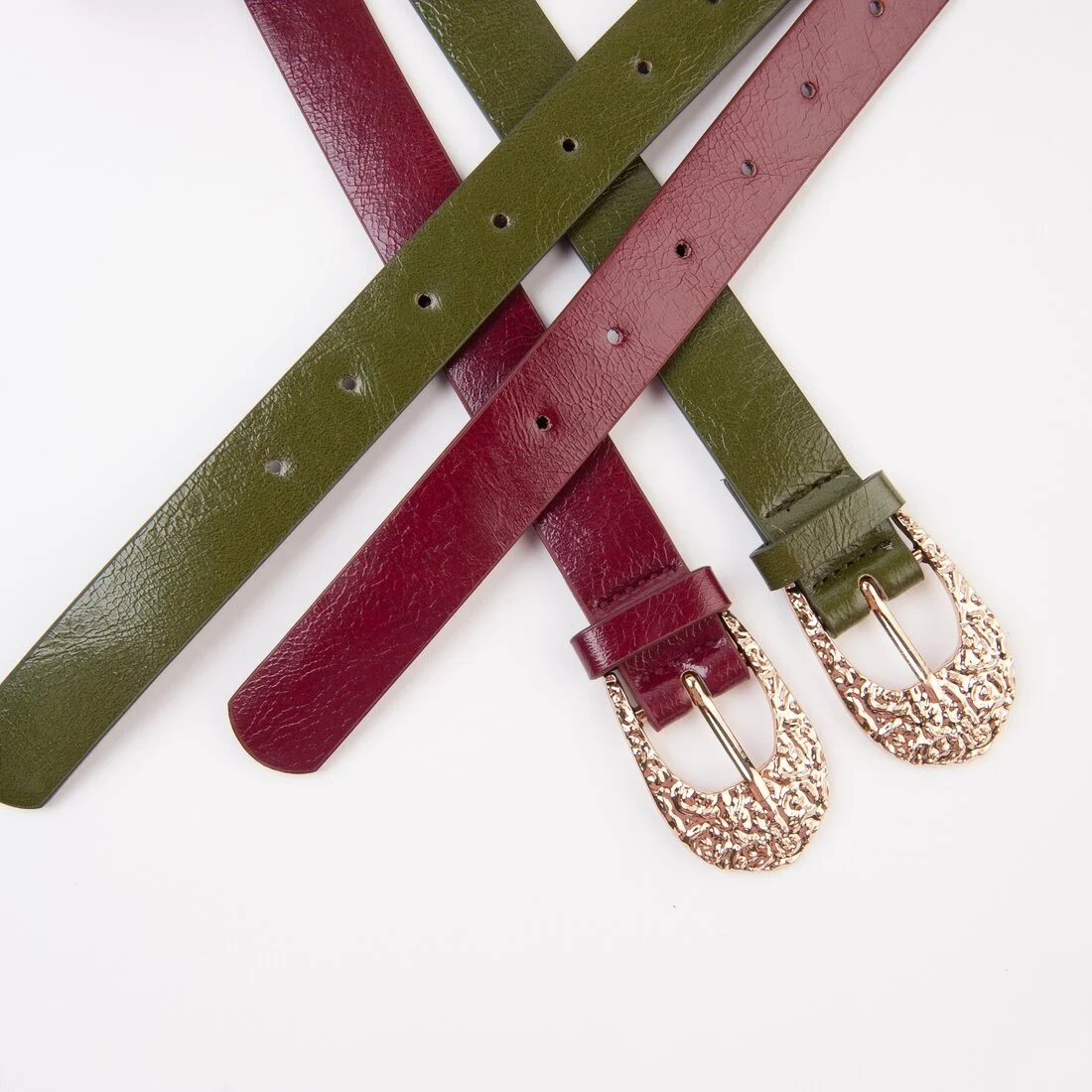 Mia Faux Leather Skinny Belt