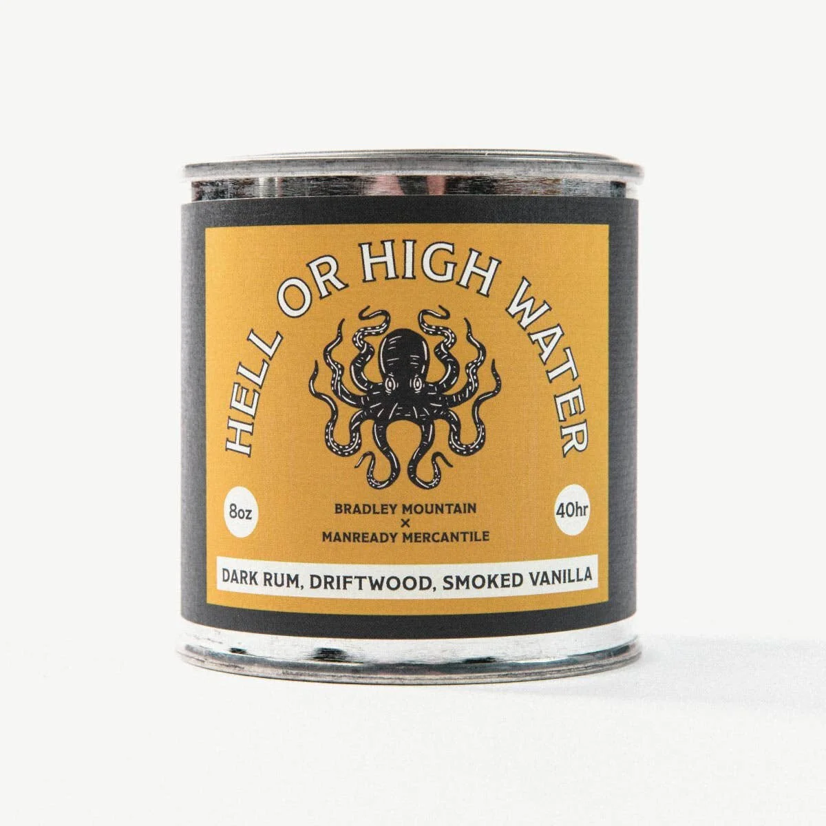 Bradley Mountain Hell or High Water Travel Candle