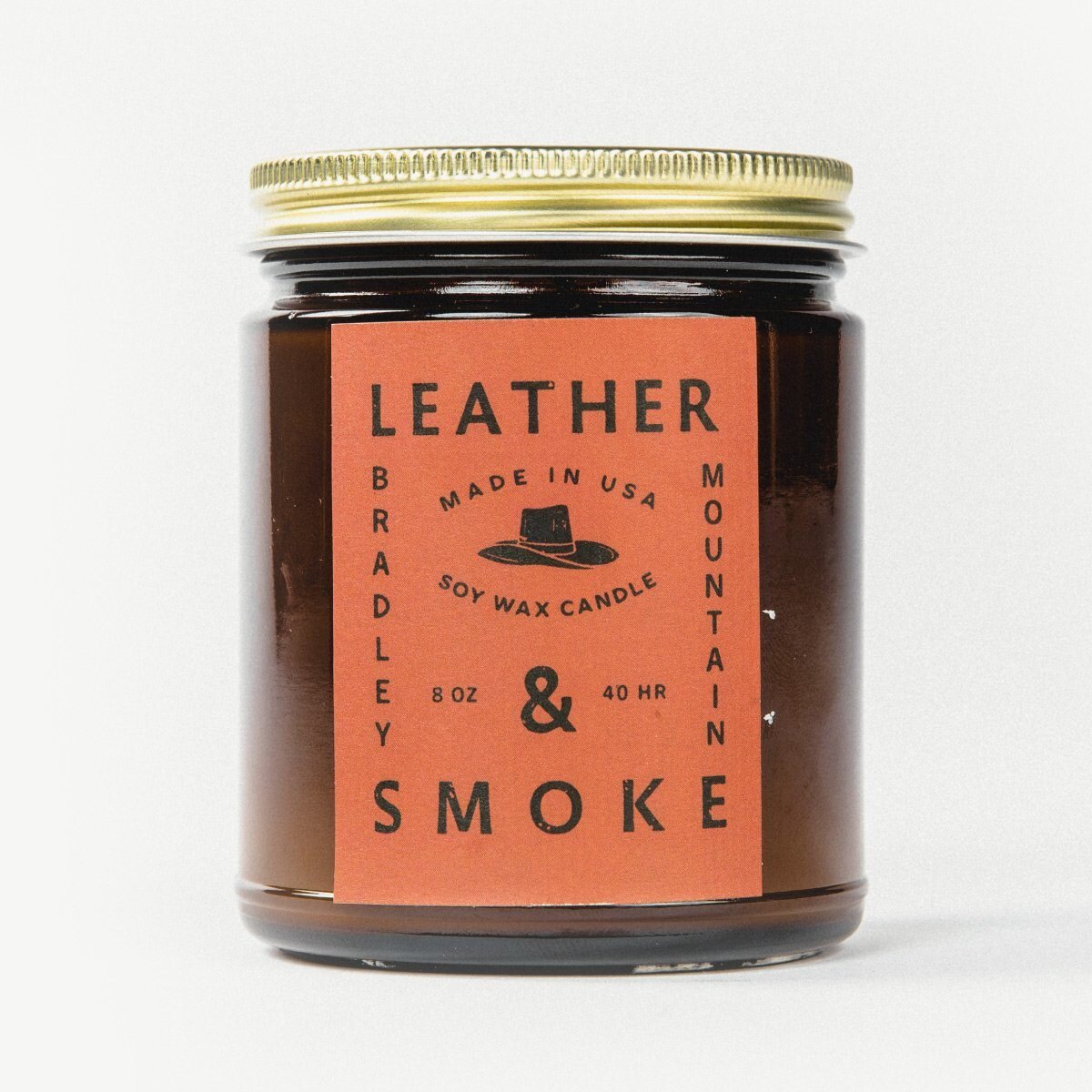 Bradley Mountain Leather & Smoke Candle