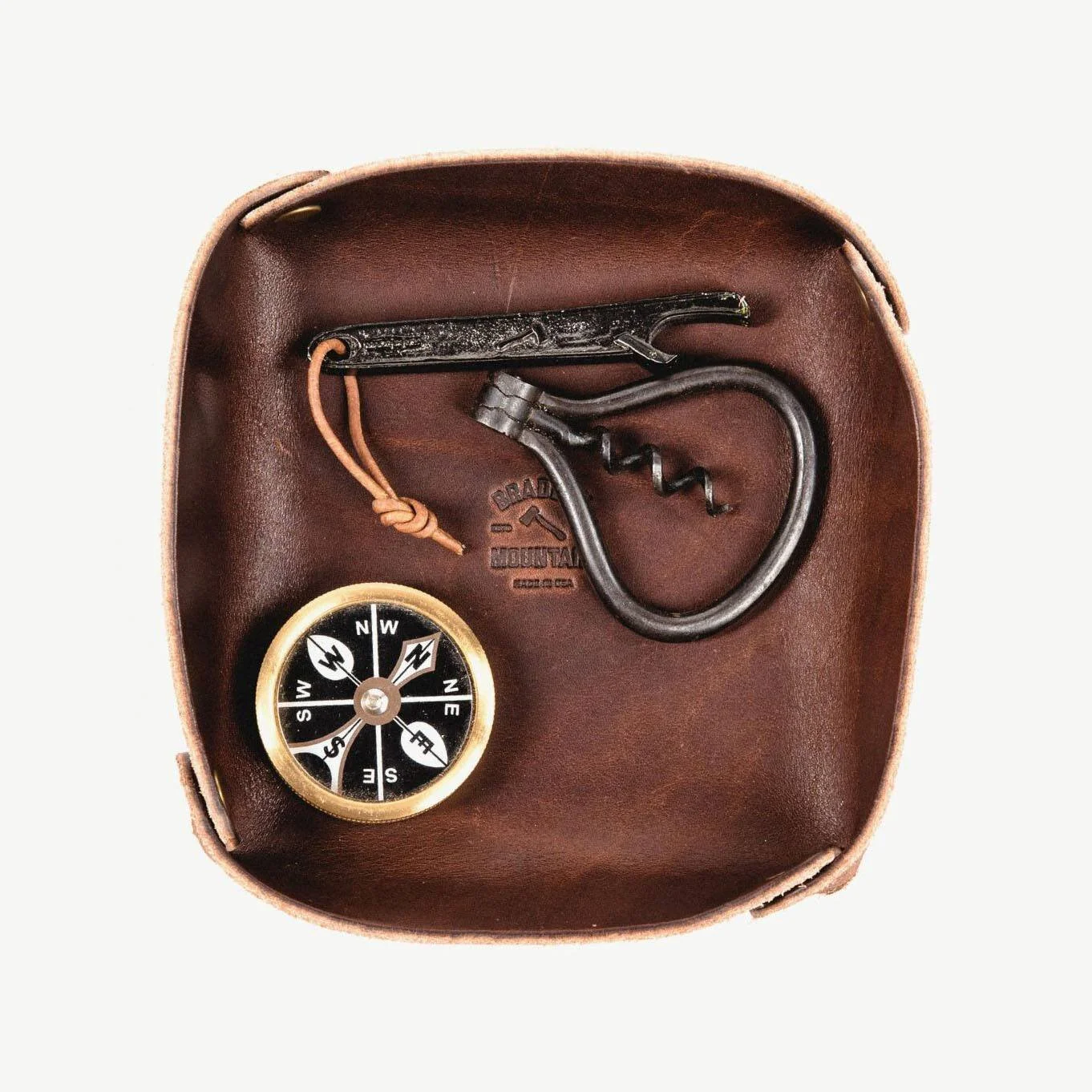 Bradley Mountain Leather Valet Tray Small