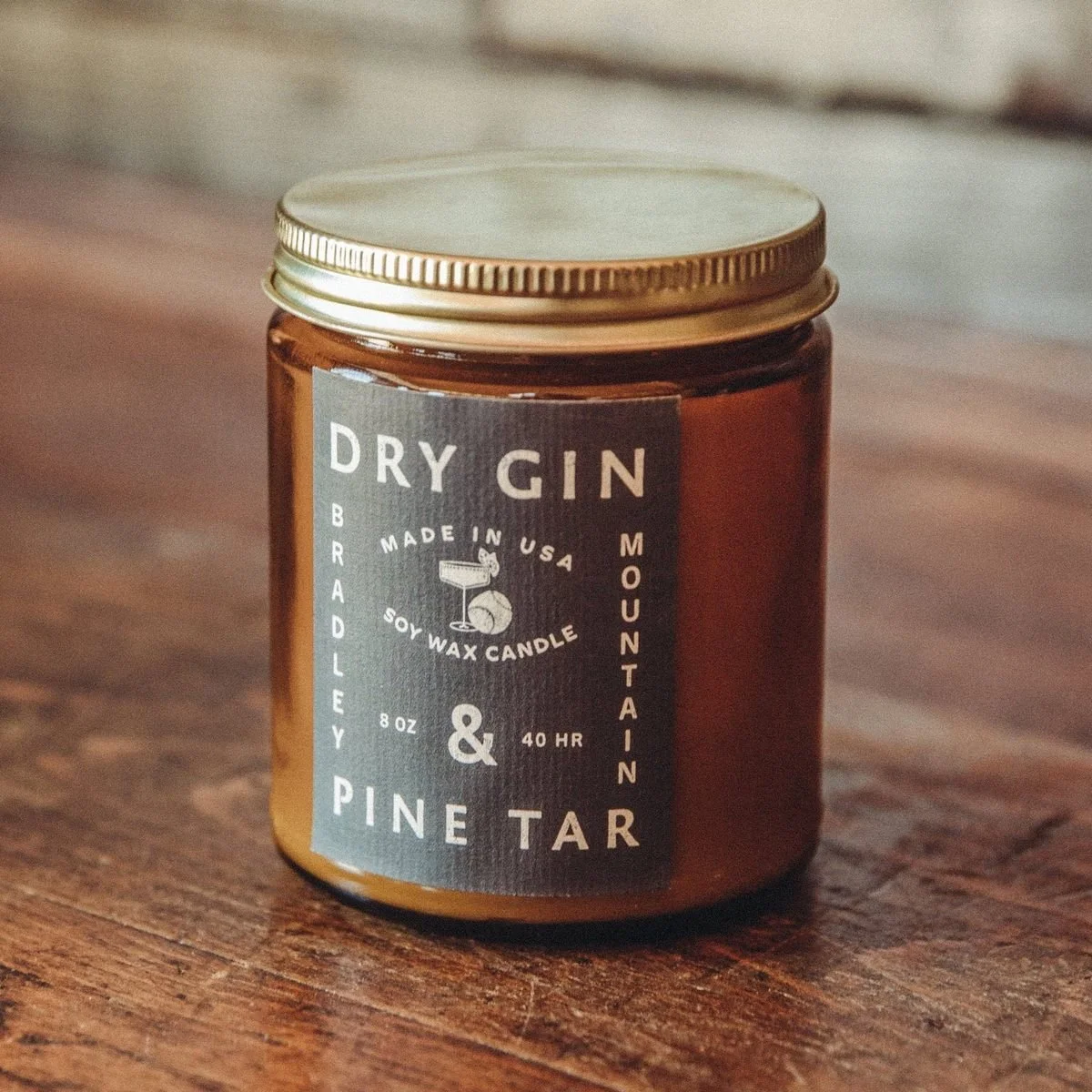 Bradley Mountain Dry Gin &amp; Pine Tar Candle