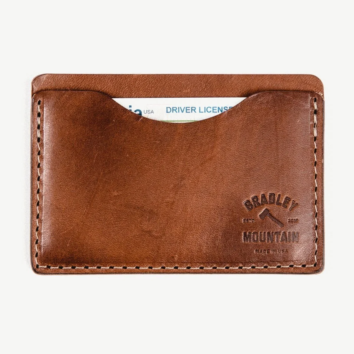Bradley Mountain Leather Card Wallet Brown