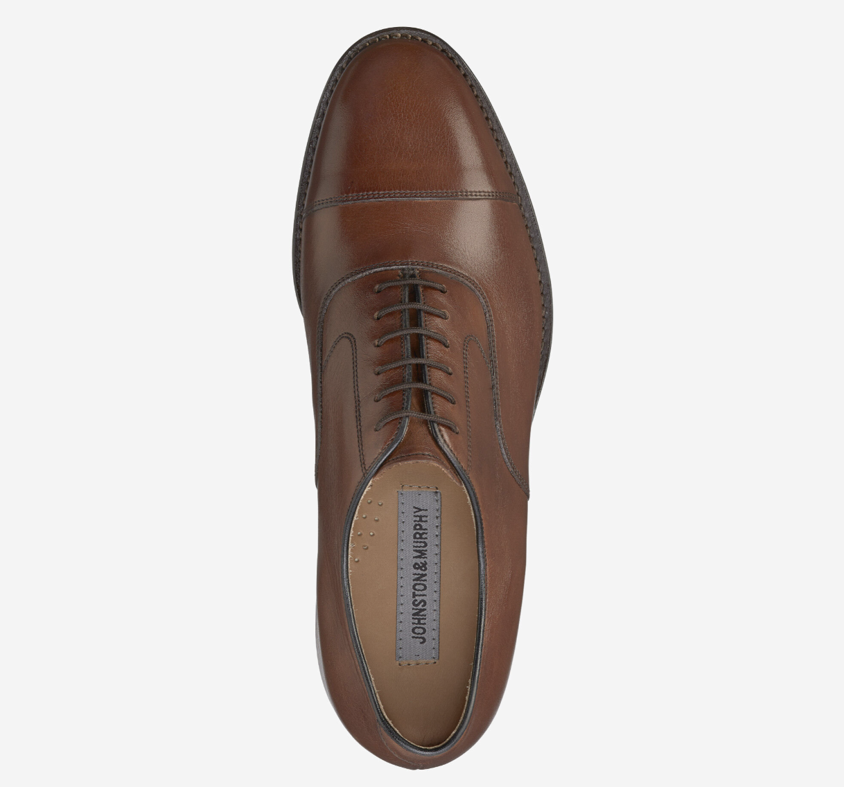 Johnston & Murphy Melton Cap Toe Tan Italian Calfskin Size 10.5 Johnston Murphy Men main image 4